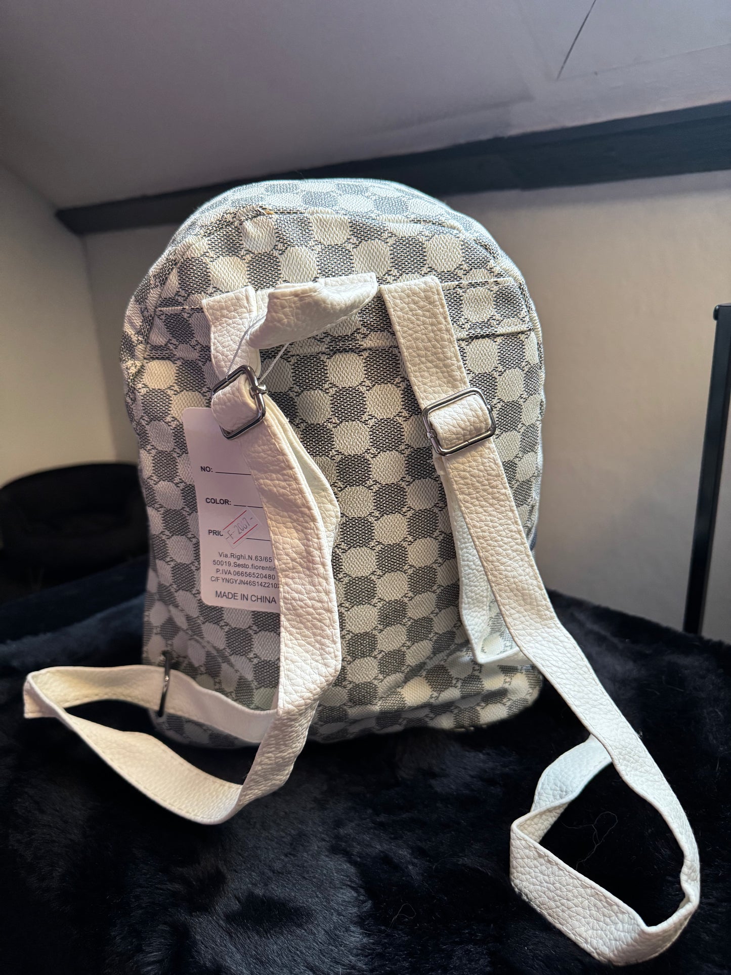 Beige Backpack