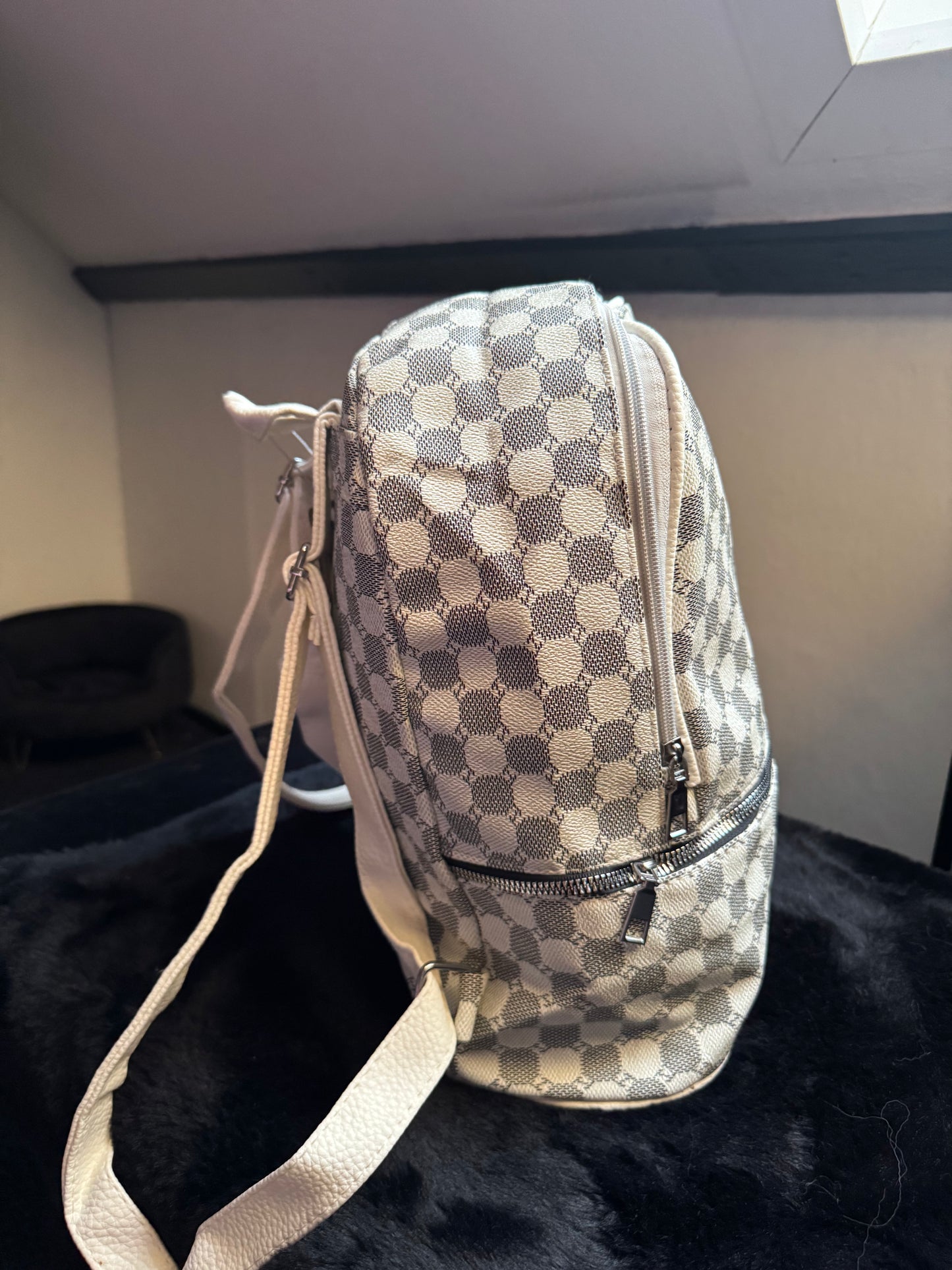 Beige Backpack