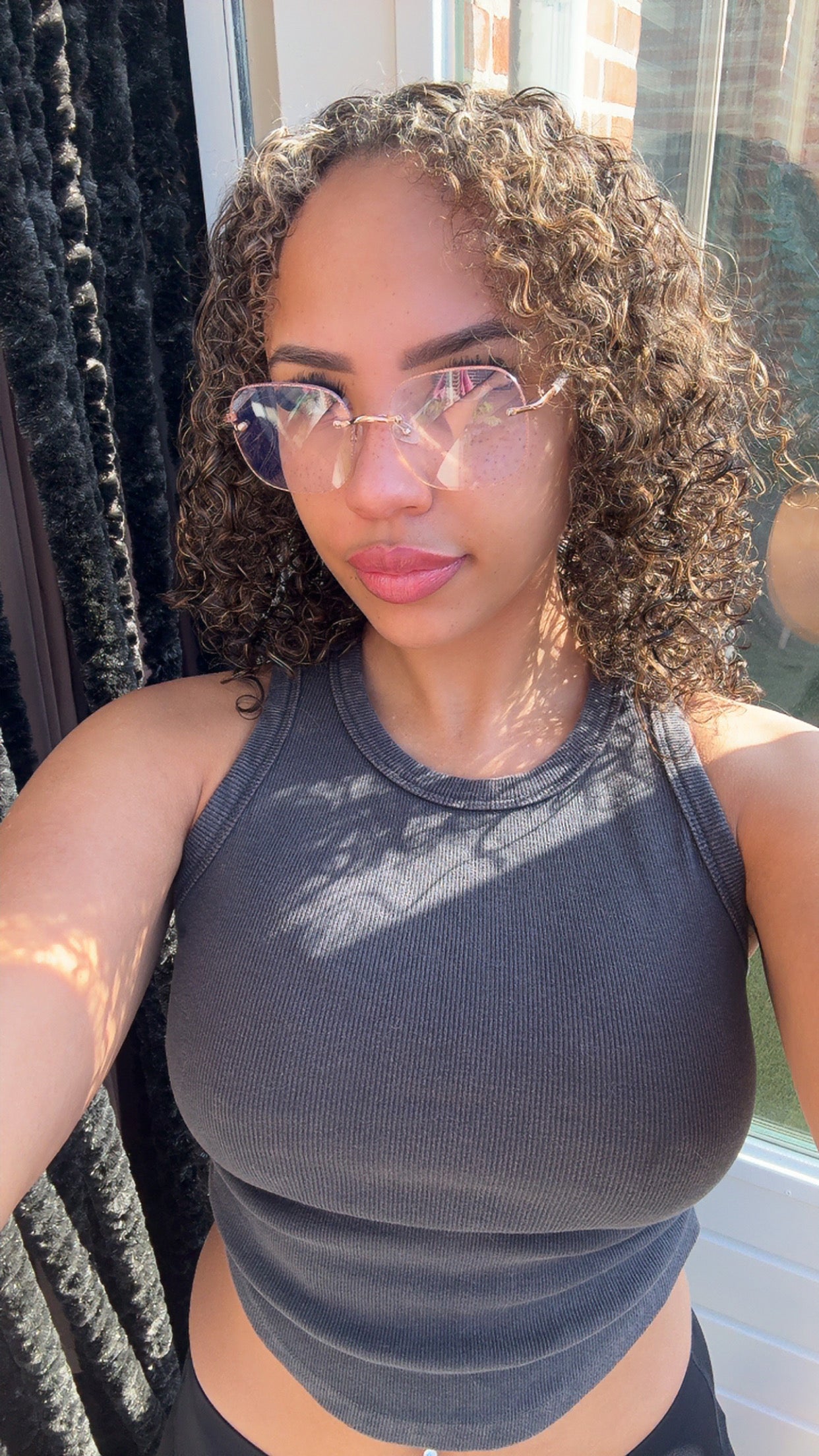Golden Glitter Glasses