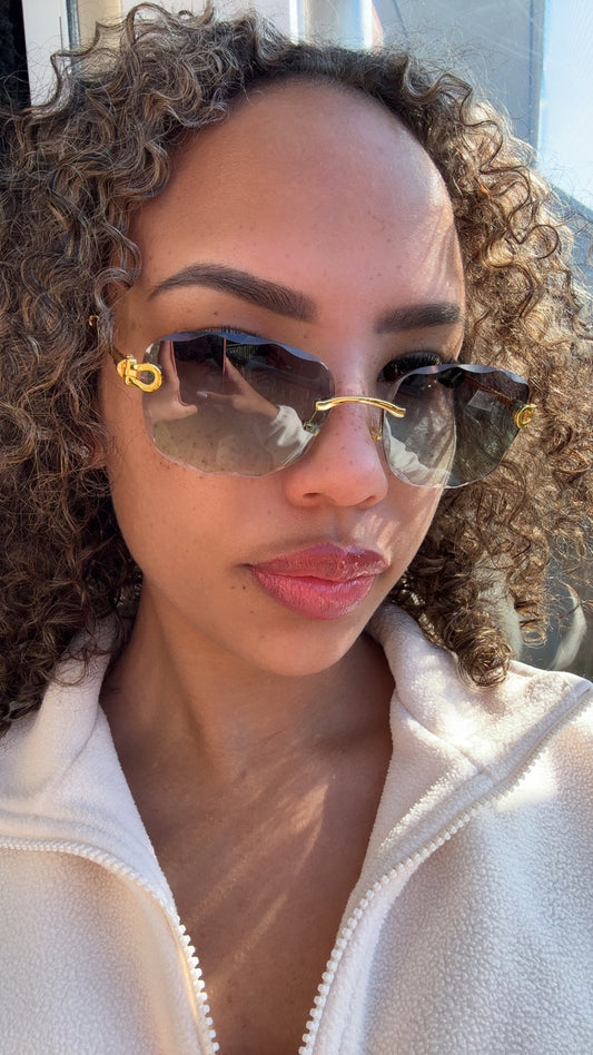 Goldy Green Blend Glasses