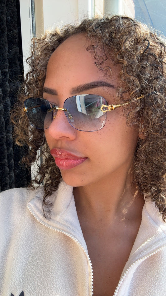 Goldy Ocean Blue Glasses