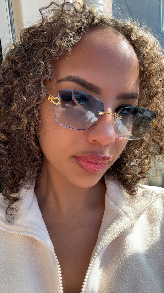 Goldy Ocean Blue Glasses
