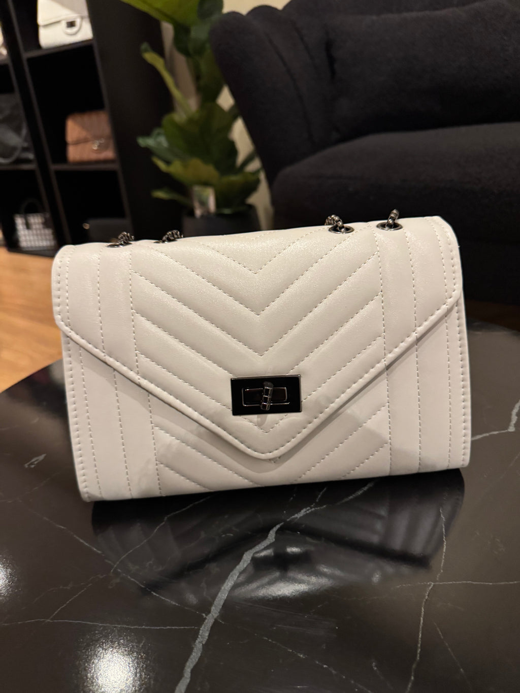 White Classy Purse