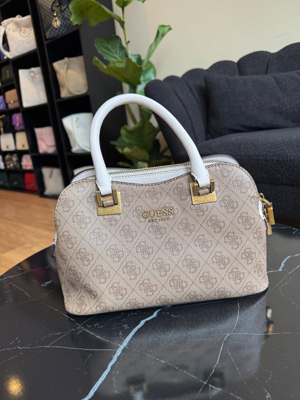 Guess Bruin Handtas Nieuwstaat