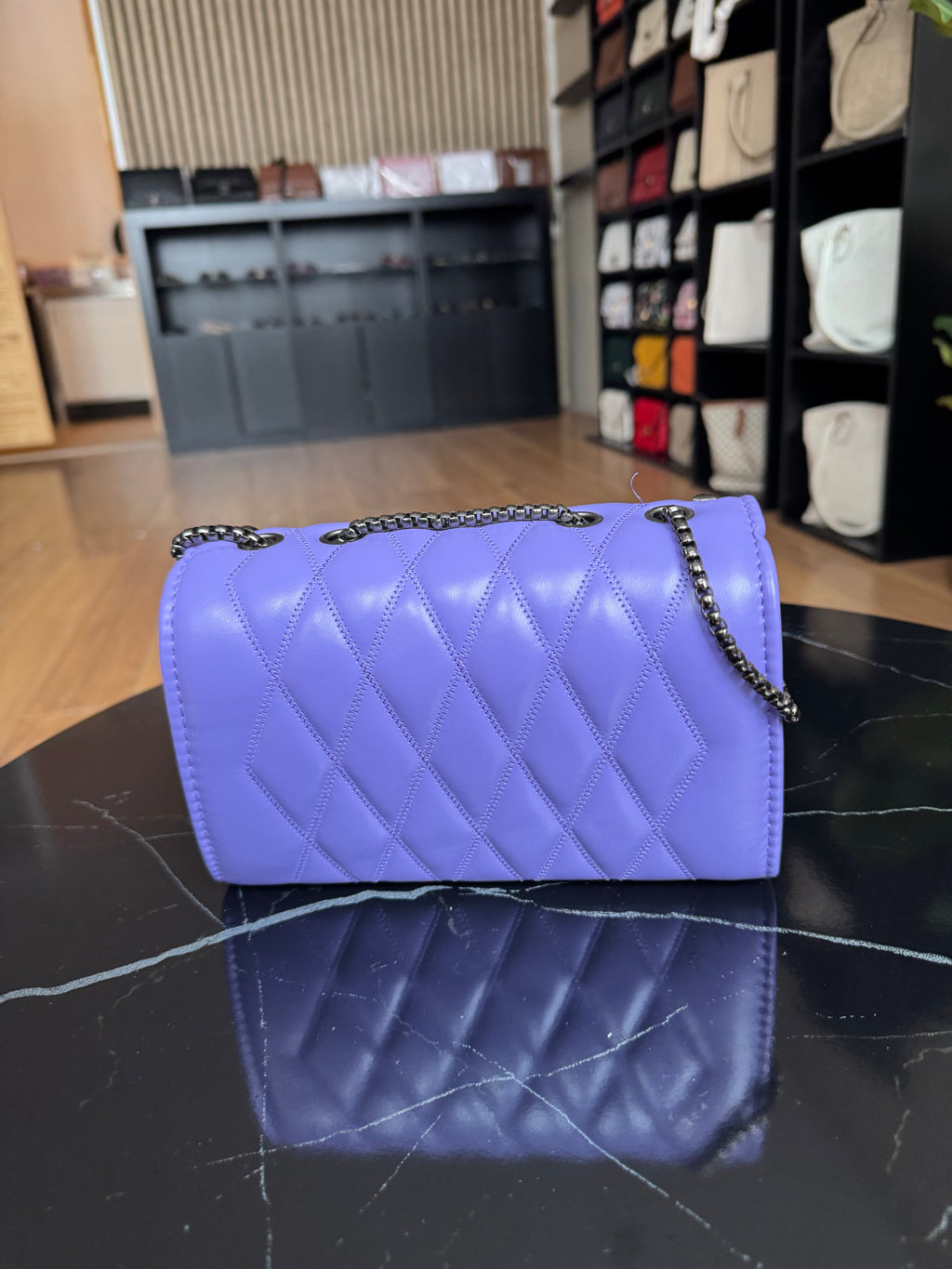 Purple Stud Purse