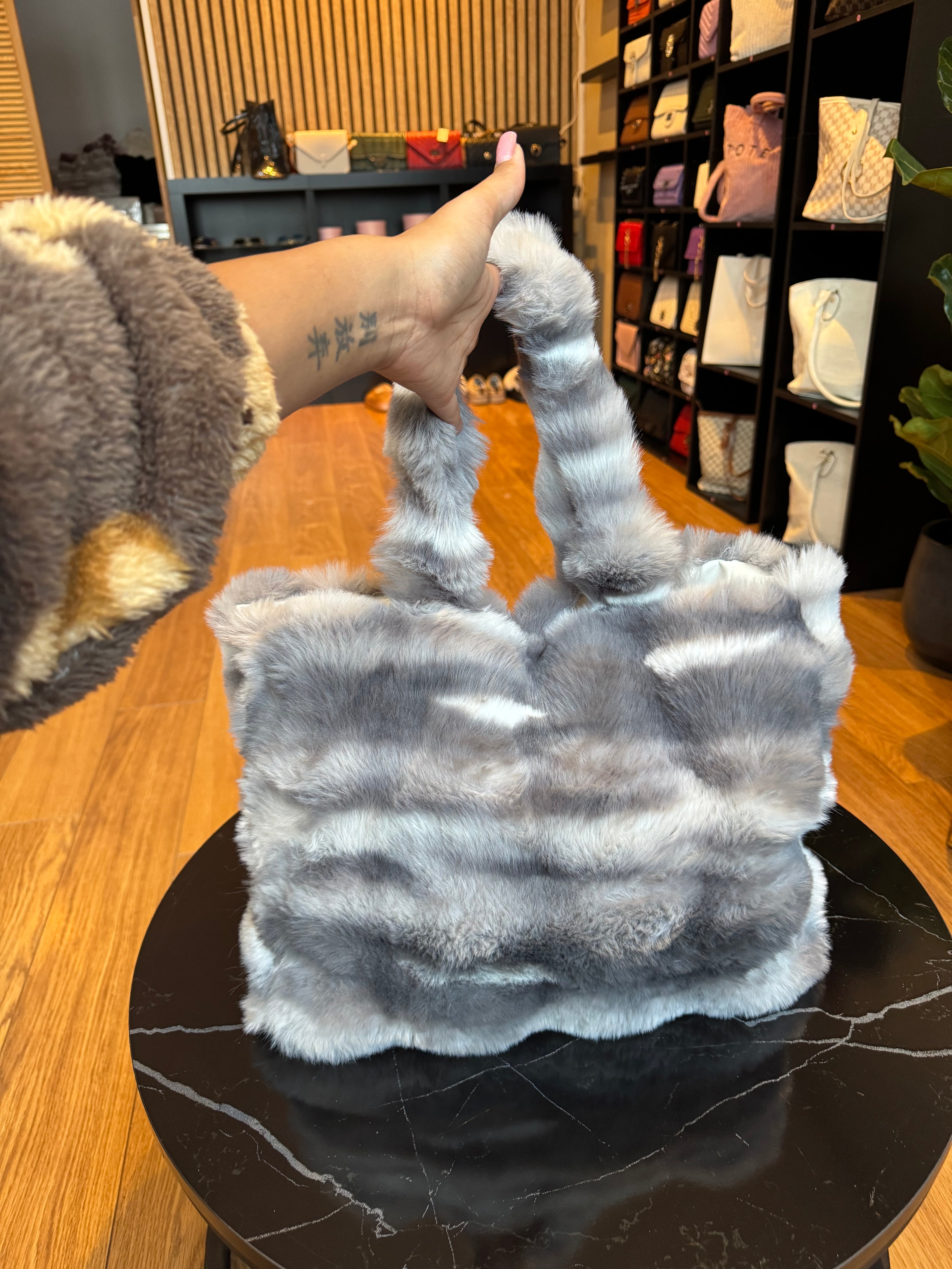 Grey And White Fluffy