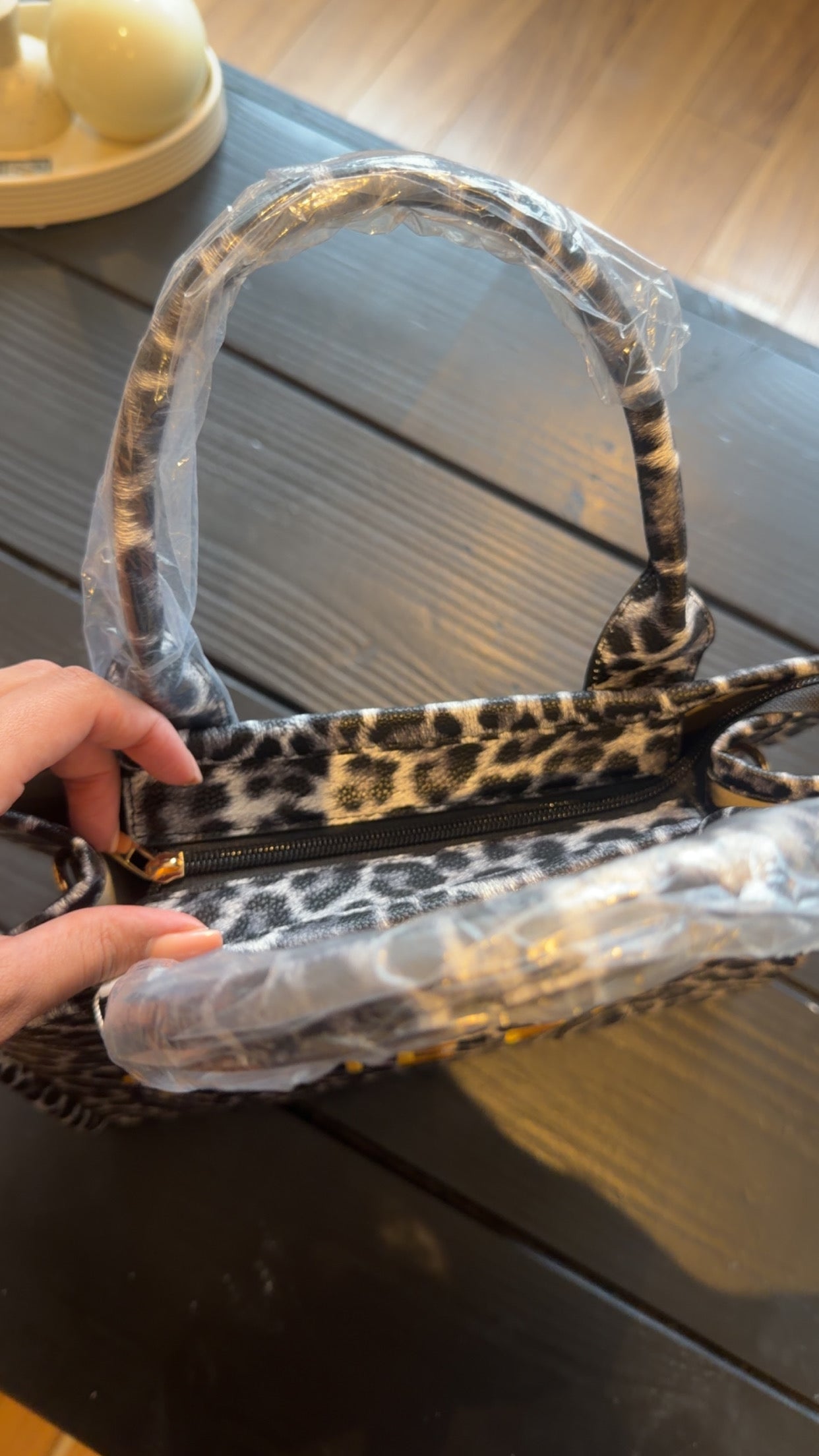 Tote Bag Panter Grijs XL