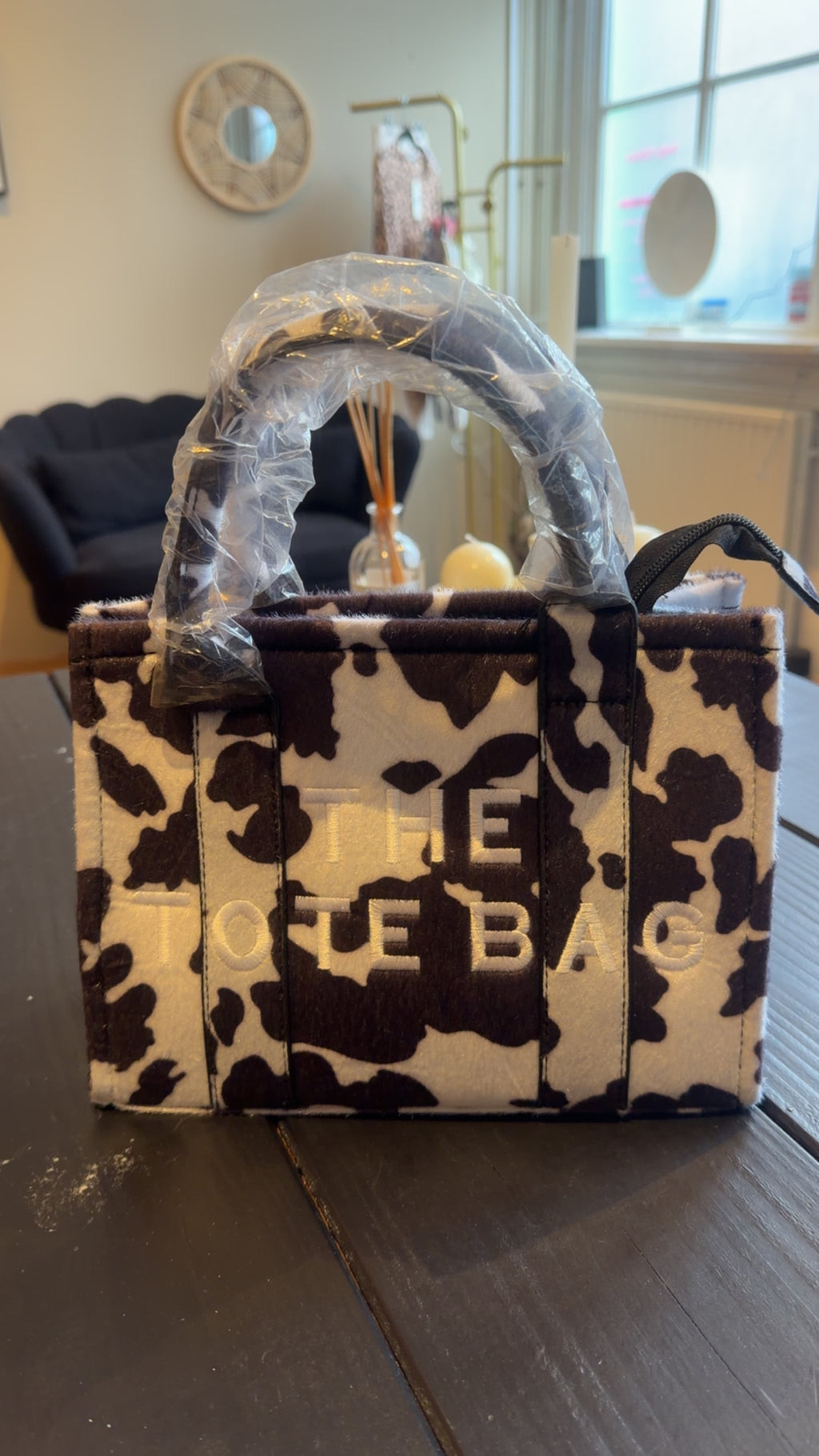 Tote Bag Koe Donkerbruin