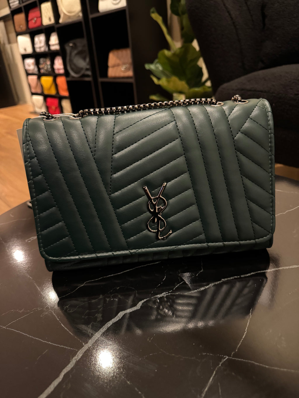 Green YSL Bag