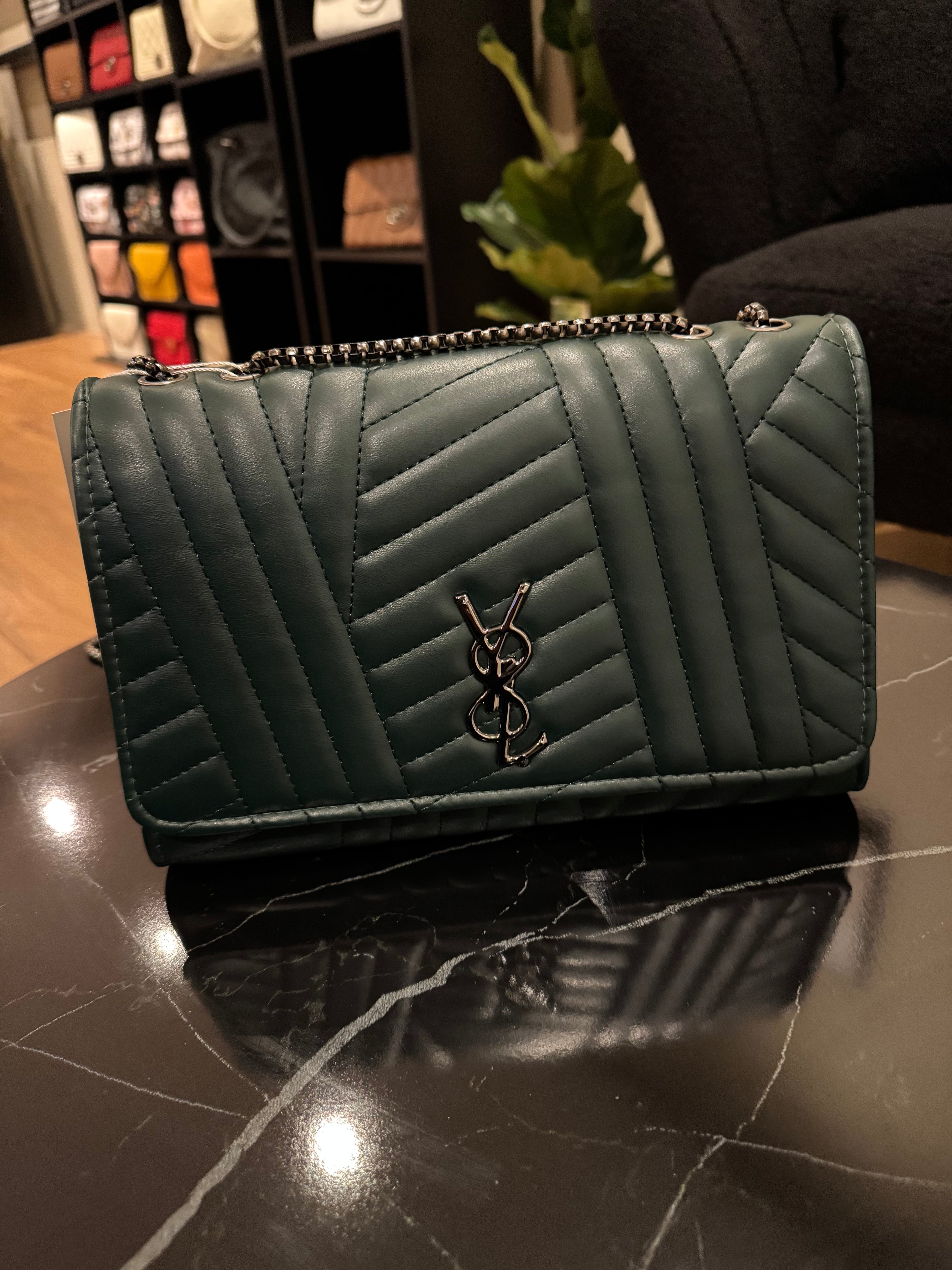 Green YSL Bag