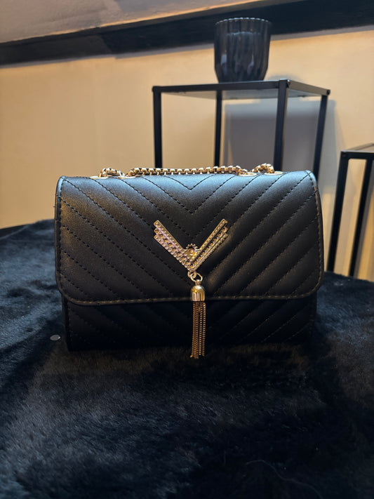 V Black Purse