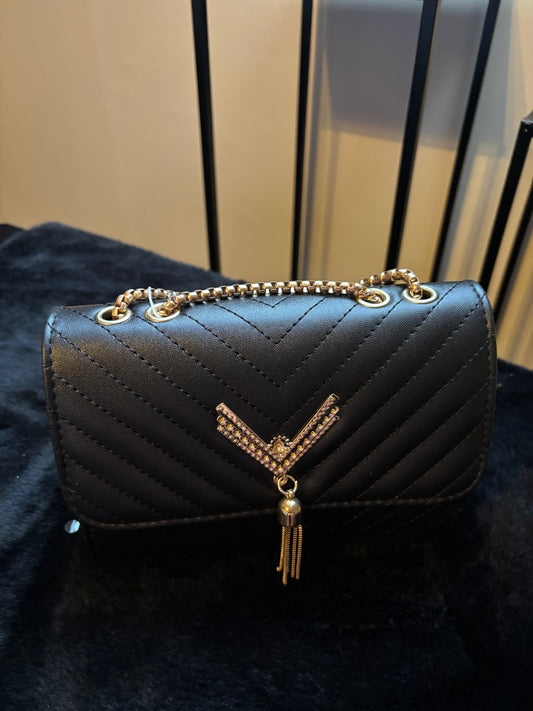 V Black Purse