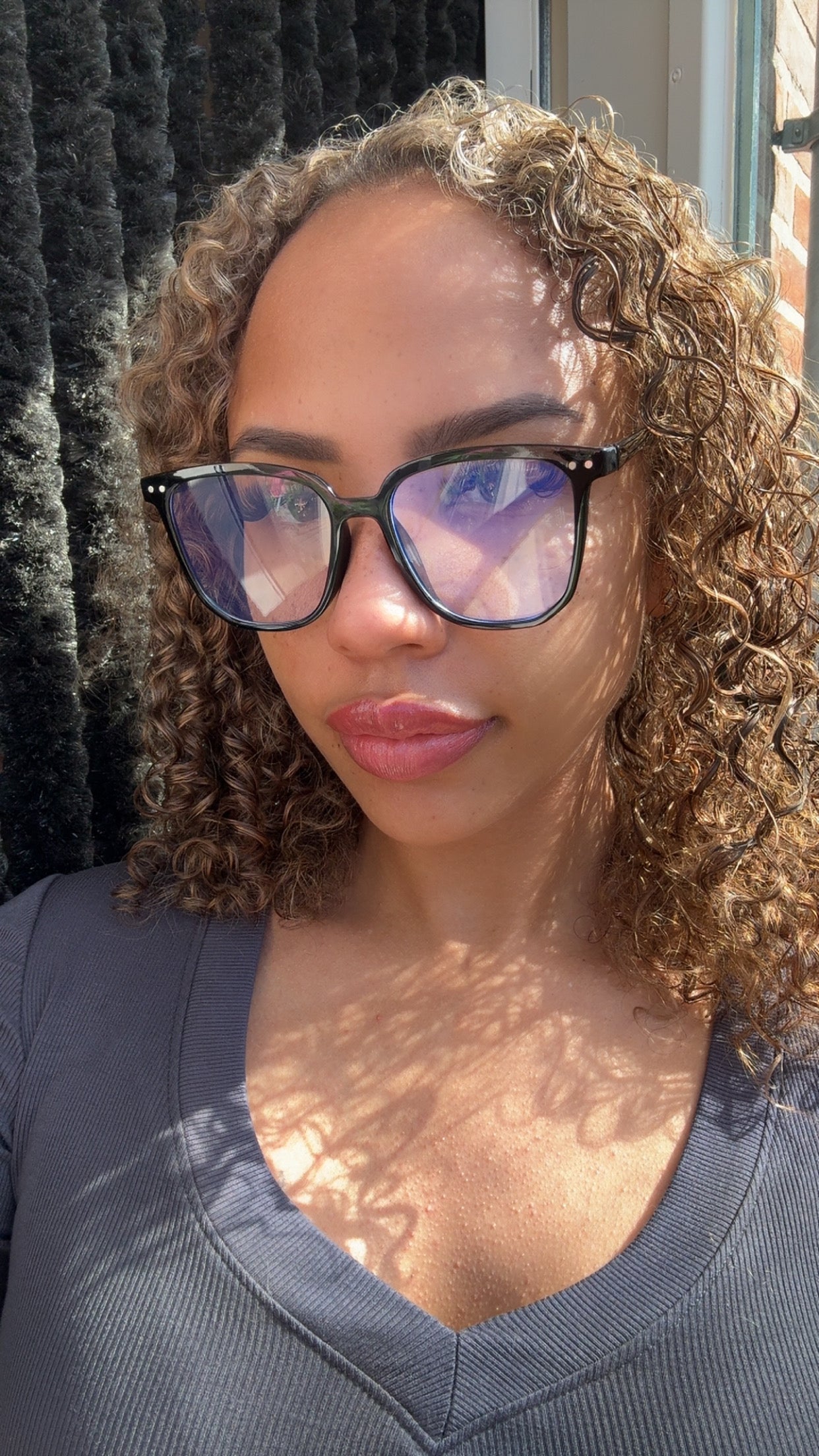 Secretary Glasses Black