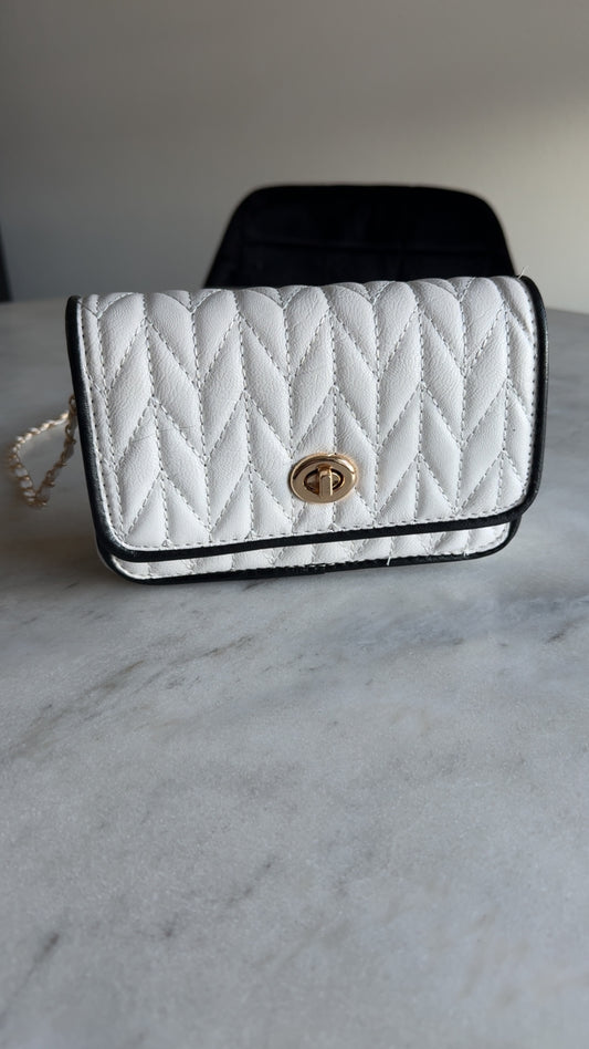 Tiny White Purse