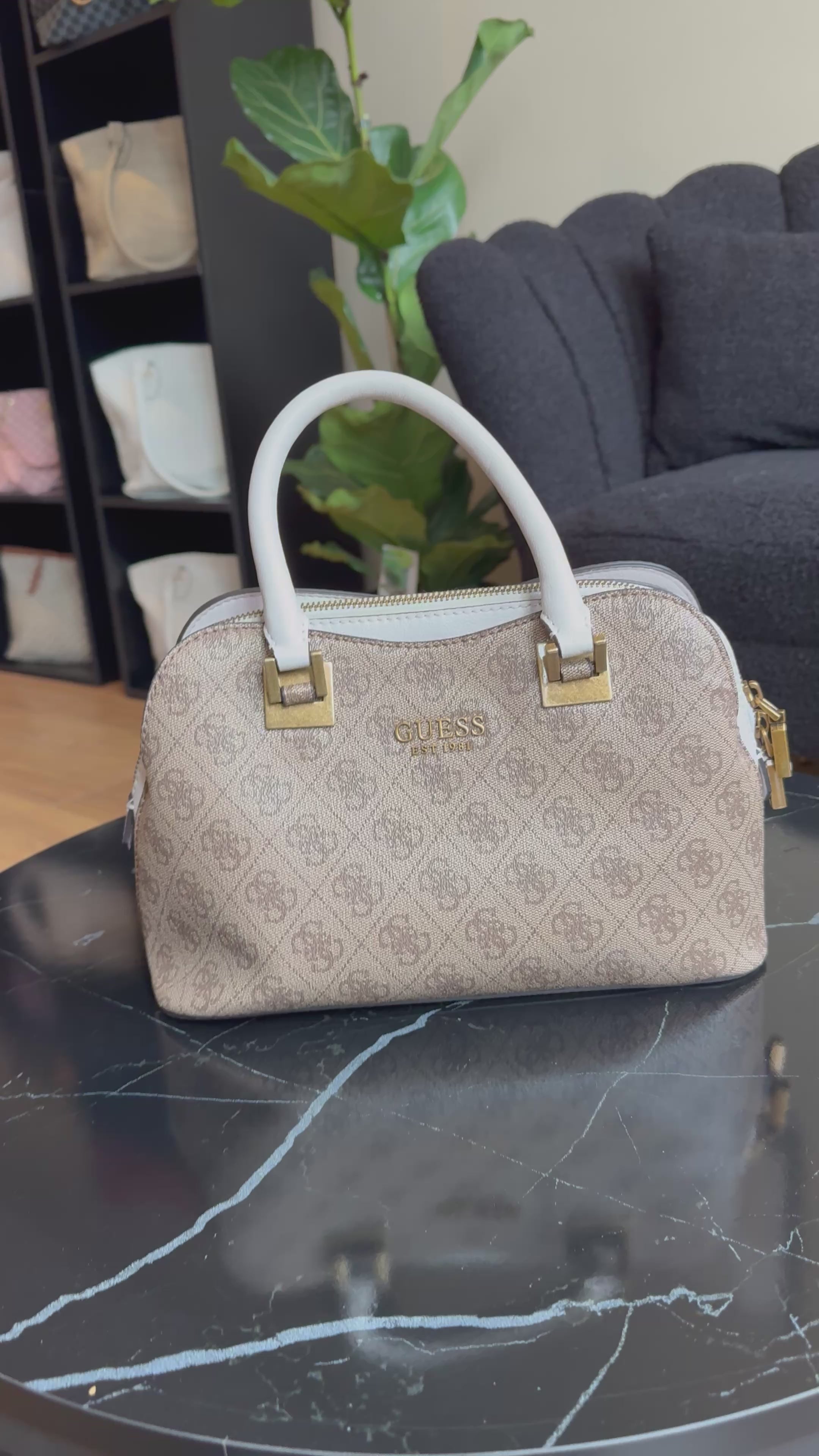 Guess Bruin Handtas Nieuwstaat