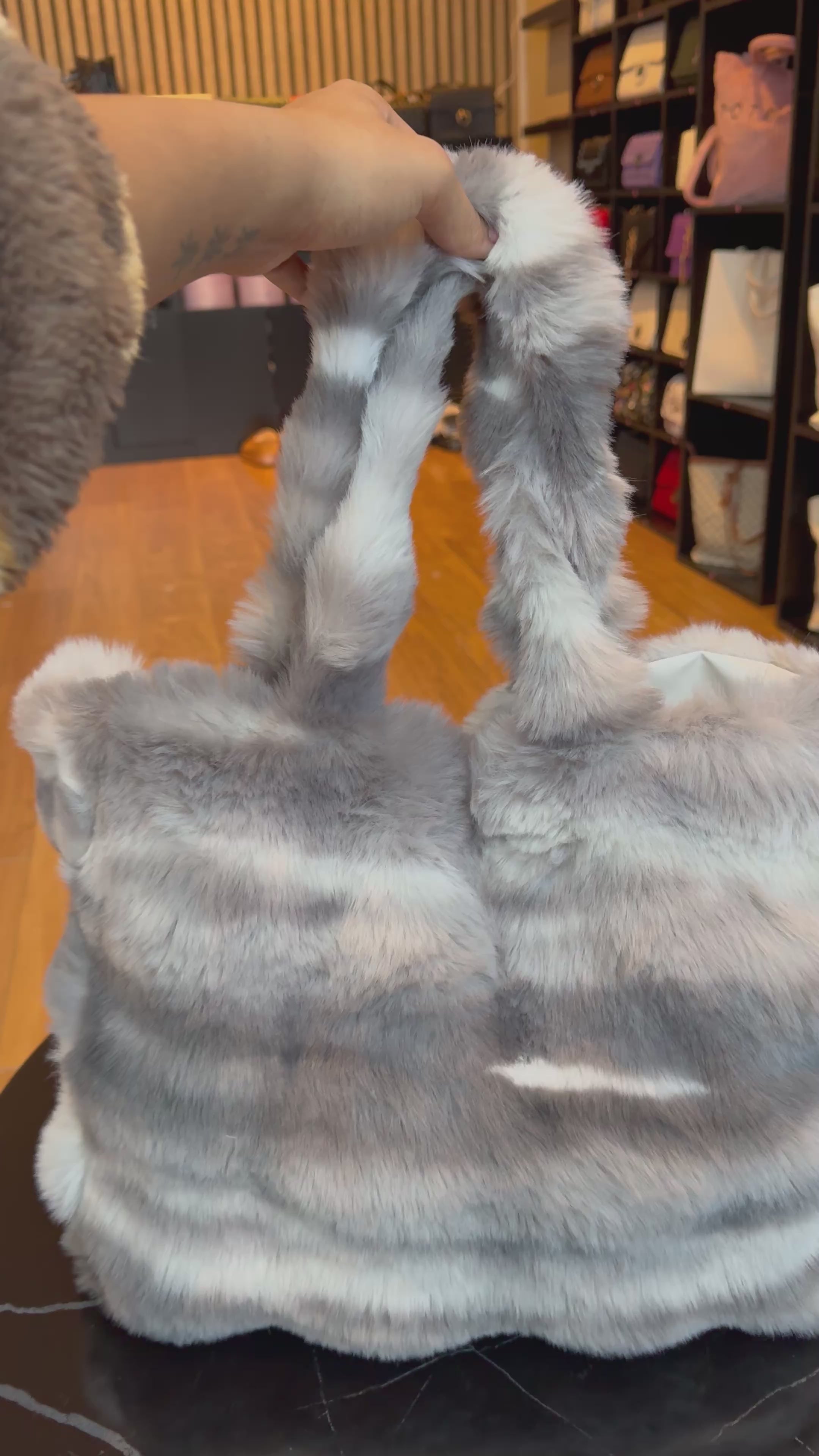 Grey And White Fluffy