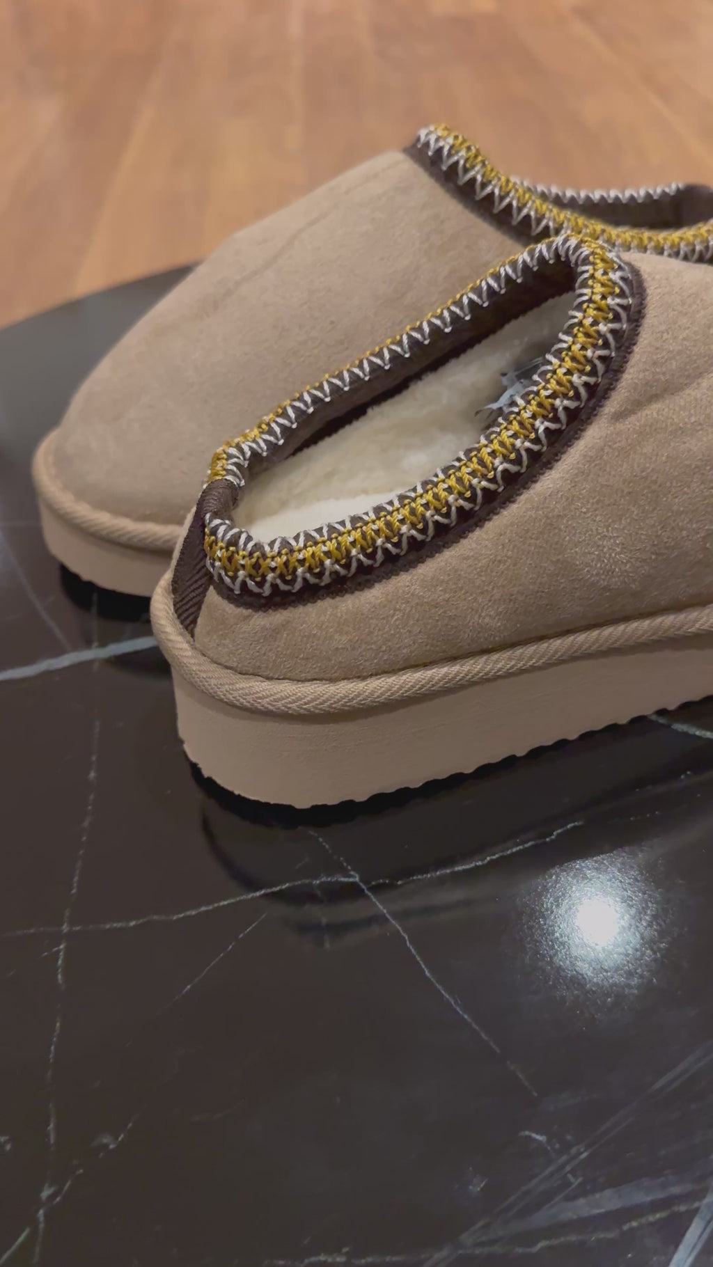 Pantoffels Beige Lookalike