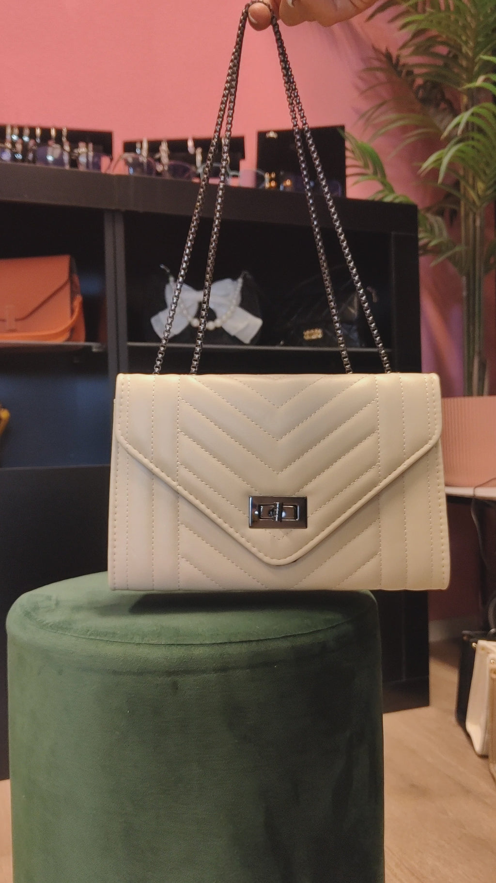 Cream Classy Purse