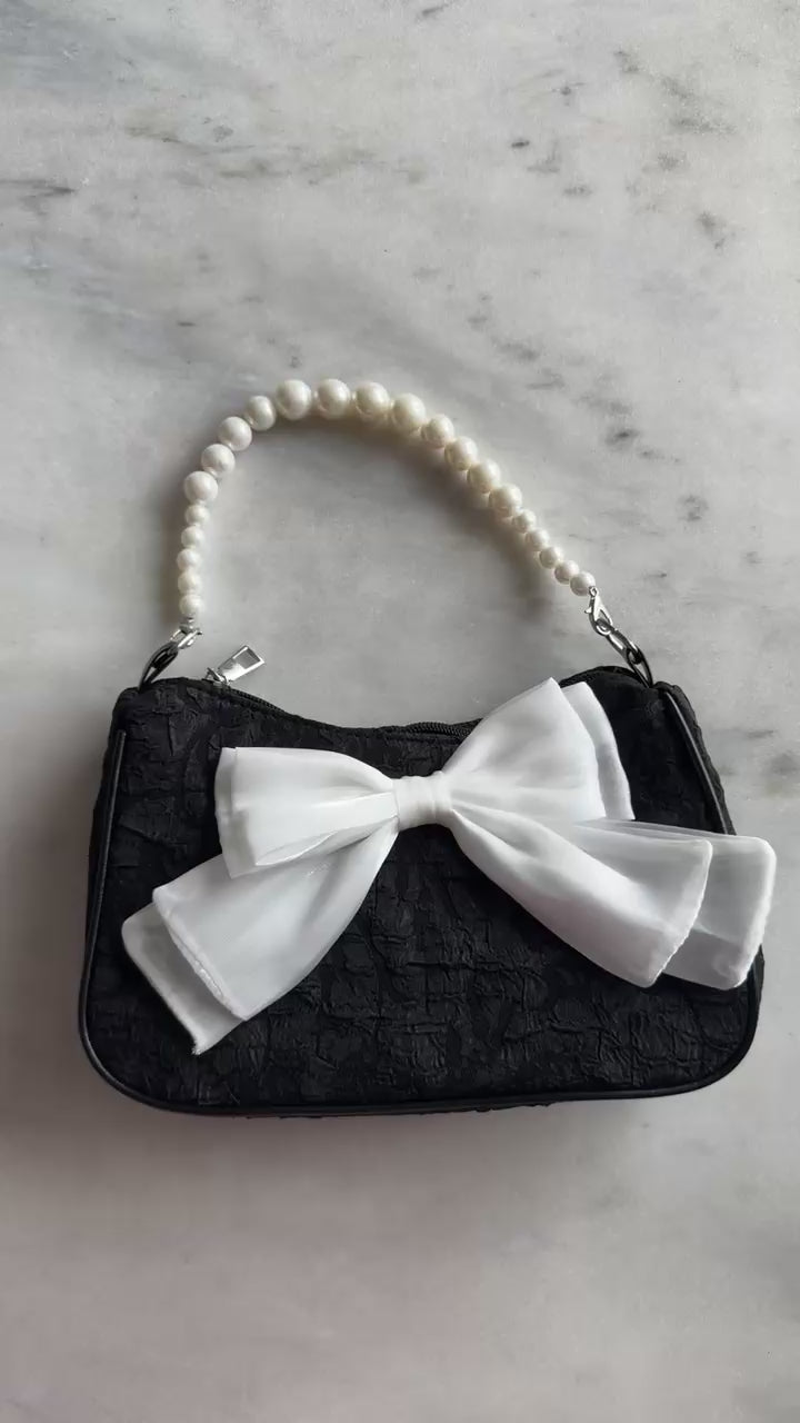 Pearl Purse Black
