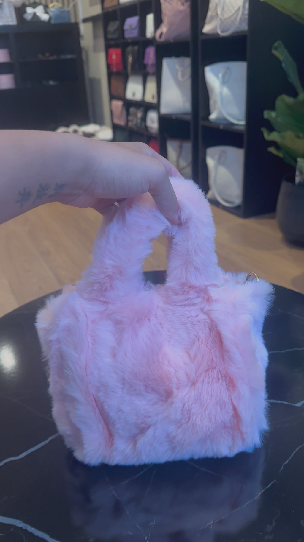 Mini Fluffy Roze