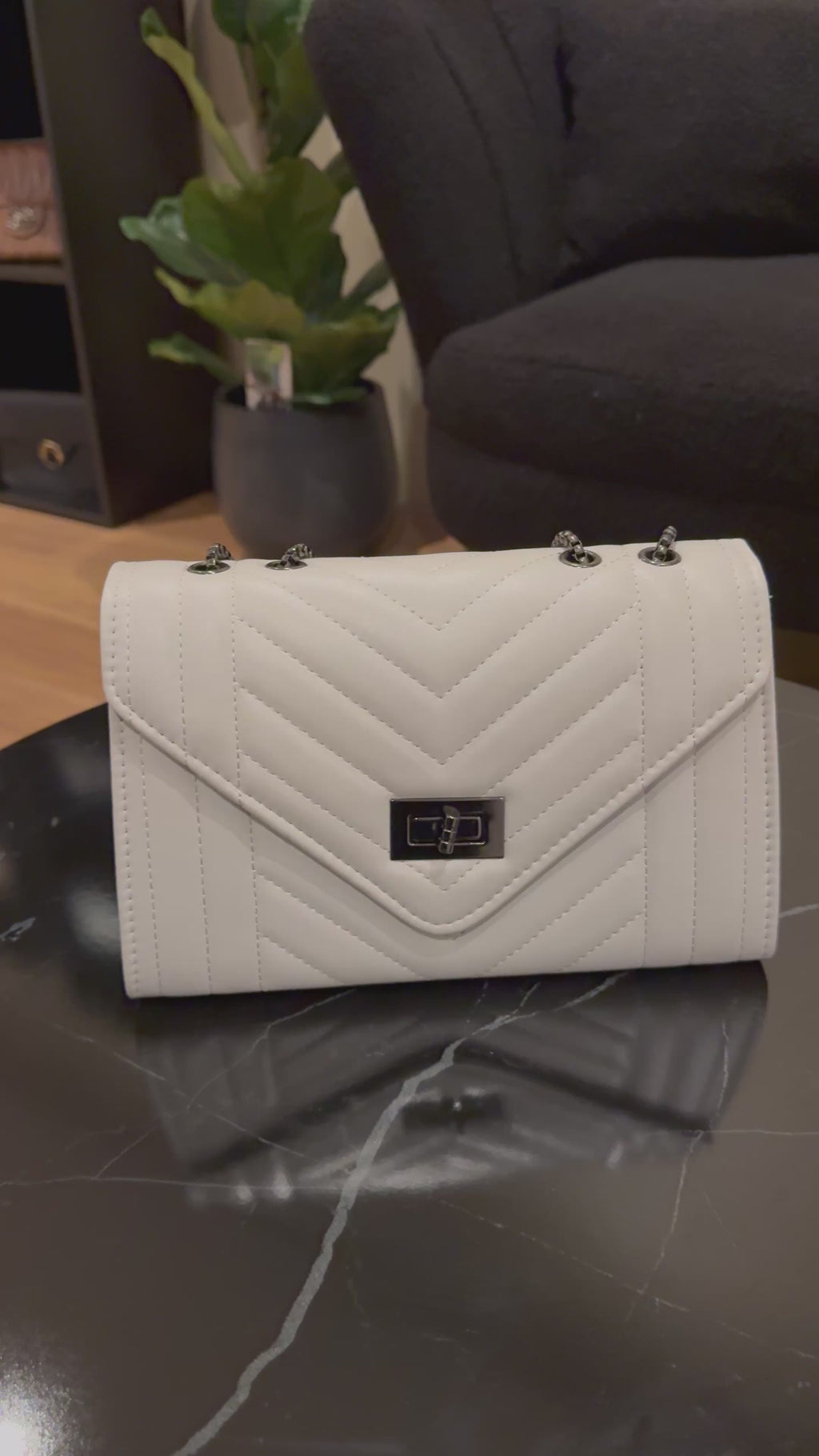 White Classy Purse