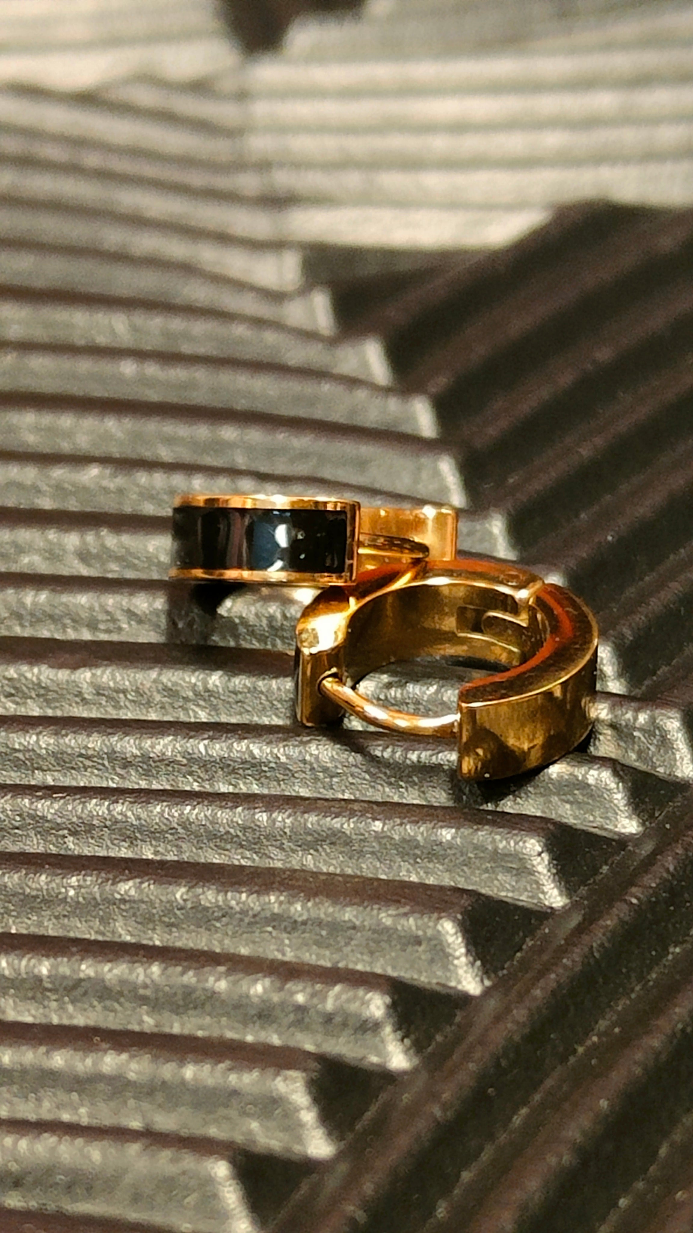 Oorbellen Inlay Black