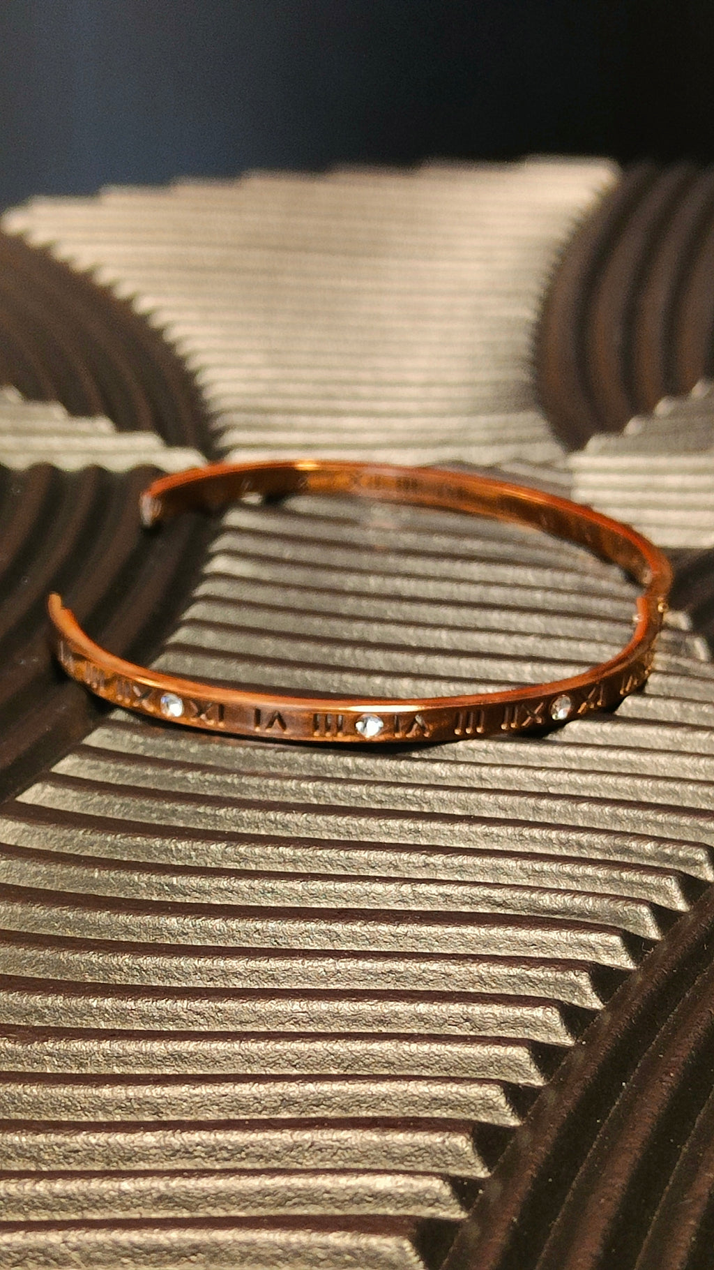 Armband Roman Numbers - Diamond look- Goud kleurig