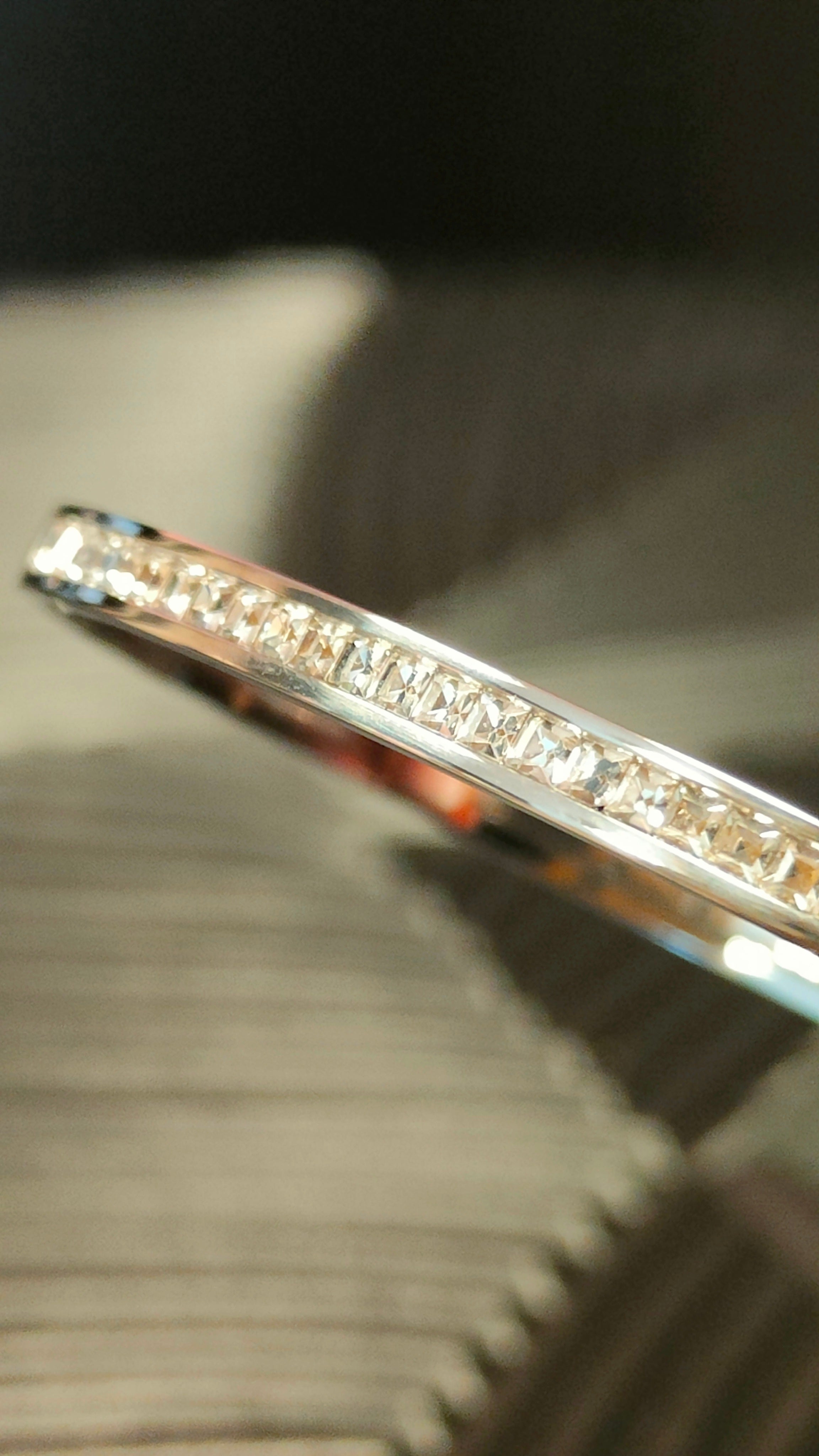 Armband Diamond look inlay - zilver kleurig