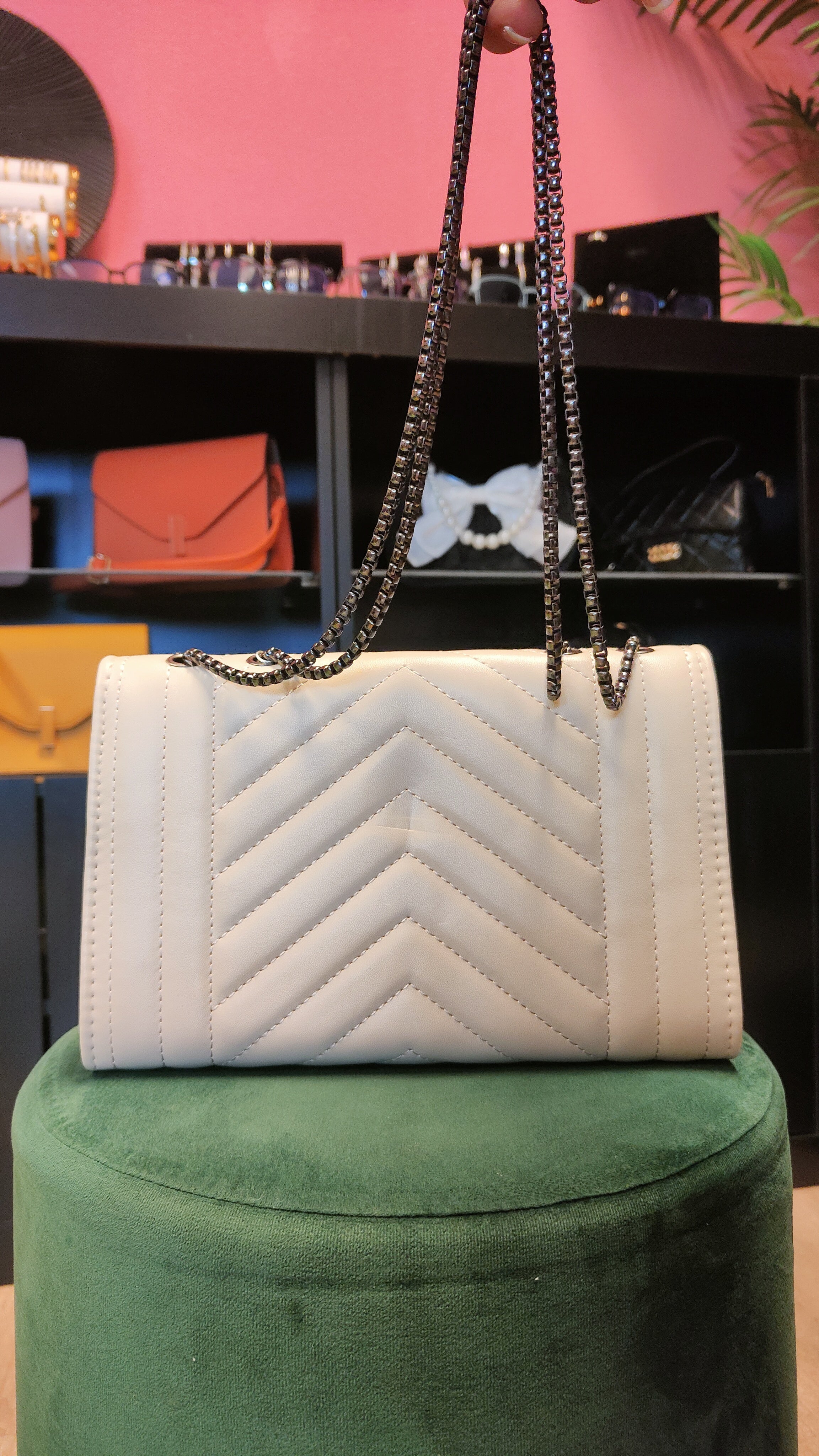 Cream Classy Purse