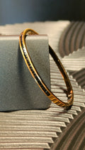 Armband Diamond look inlay Black - Goud kleurig