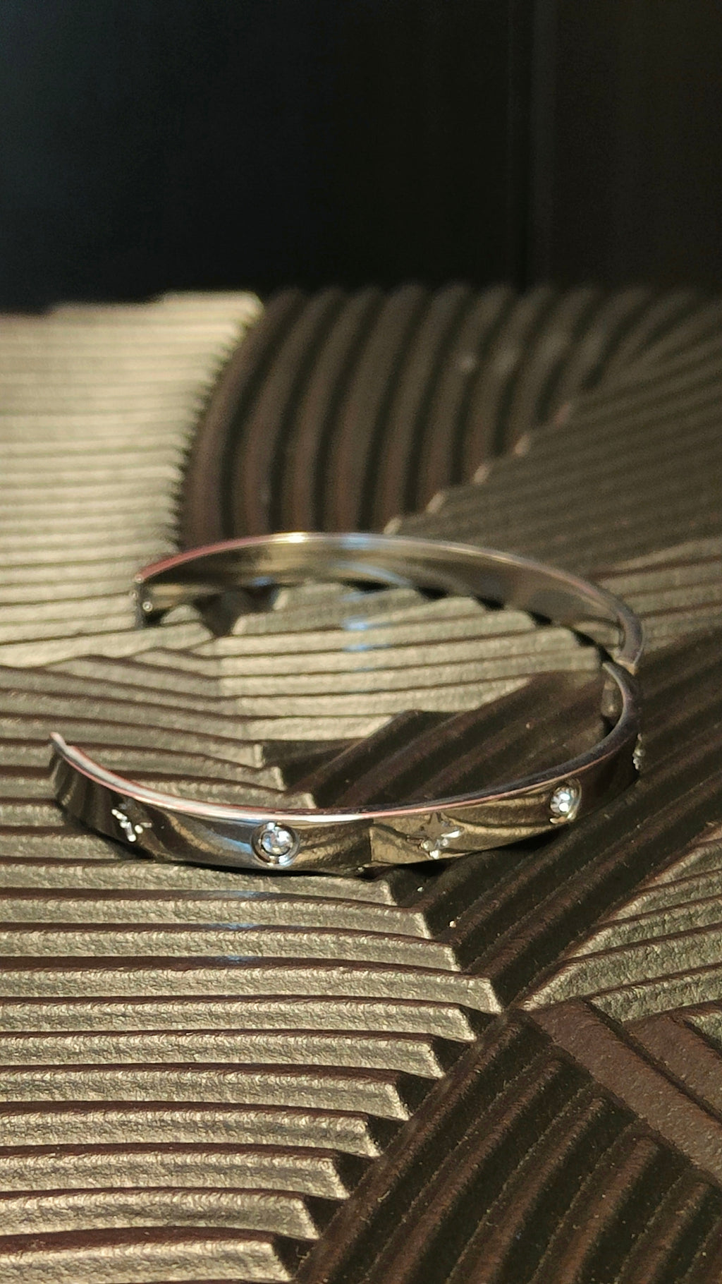 Armband Stars & Diamond look - zilver kleurig