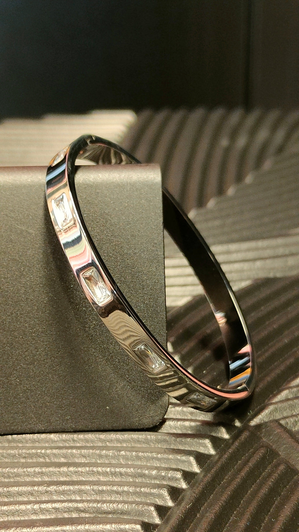 Armband Square Diamond look - zilver kleurig