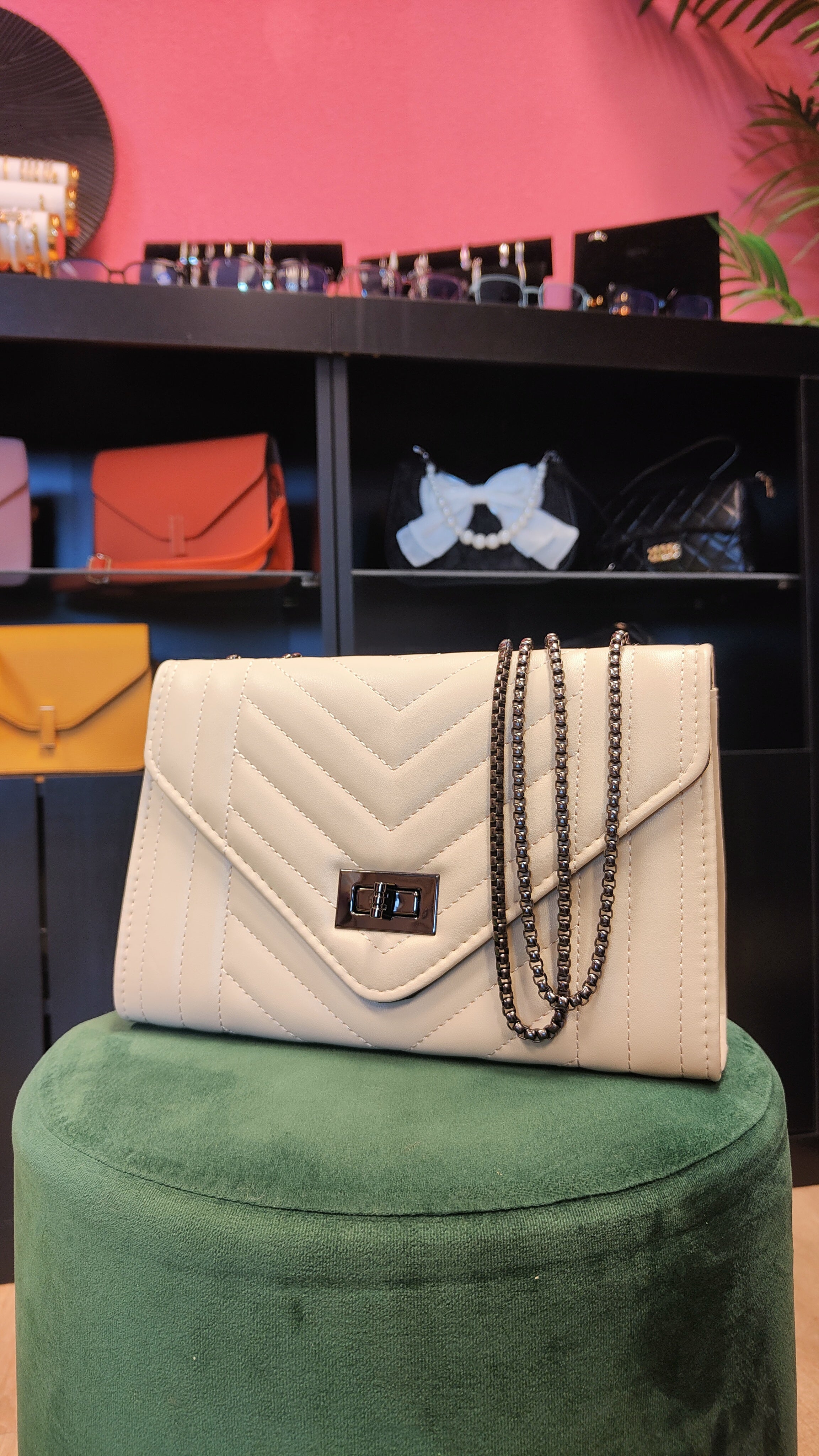 Cream Classy Purse
