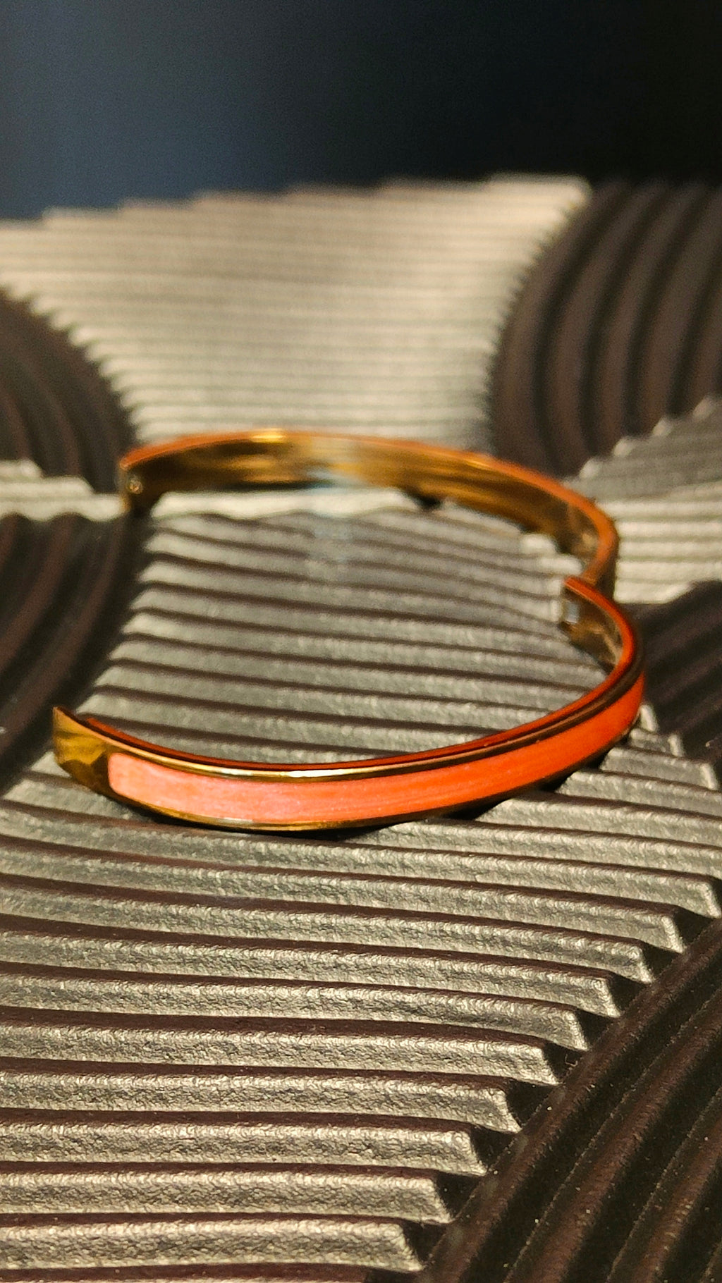 Armband Inlay Orange - Goud kleurig