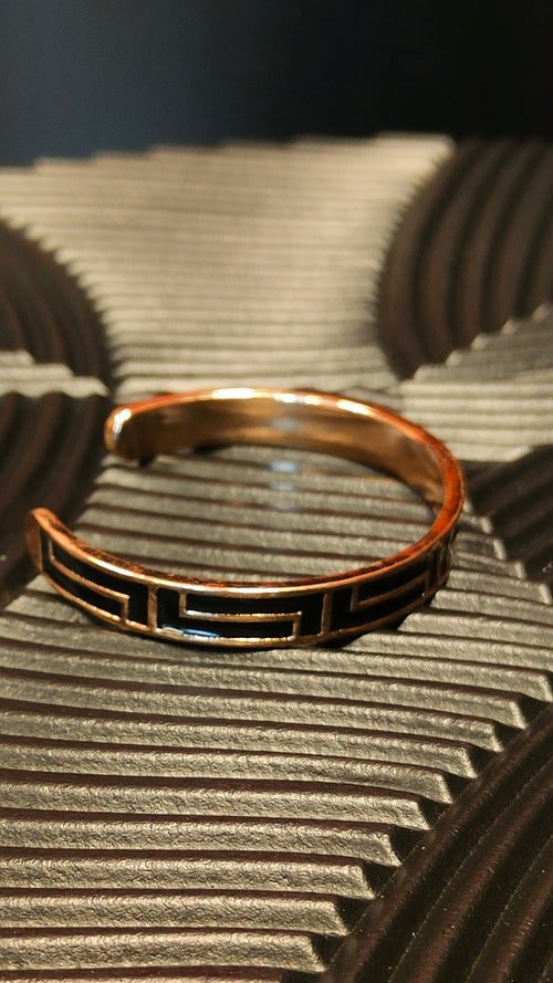 Armband Aztec Black - Goud kleurig