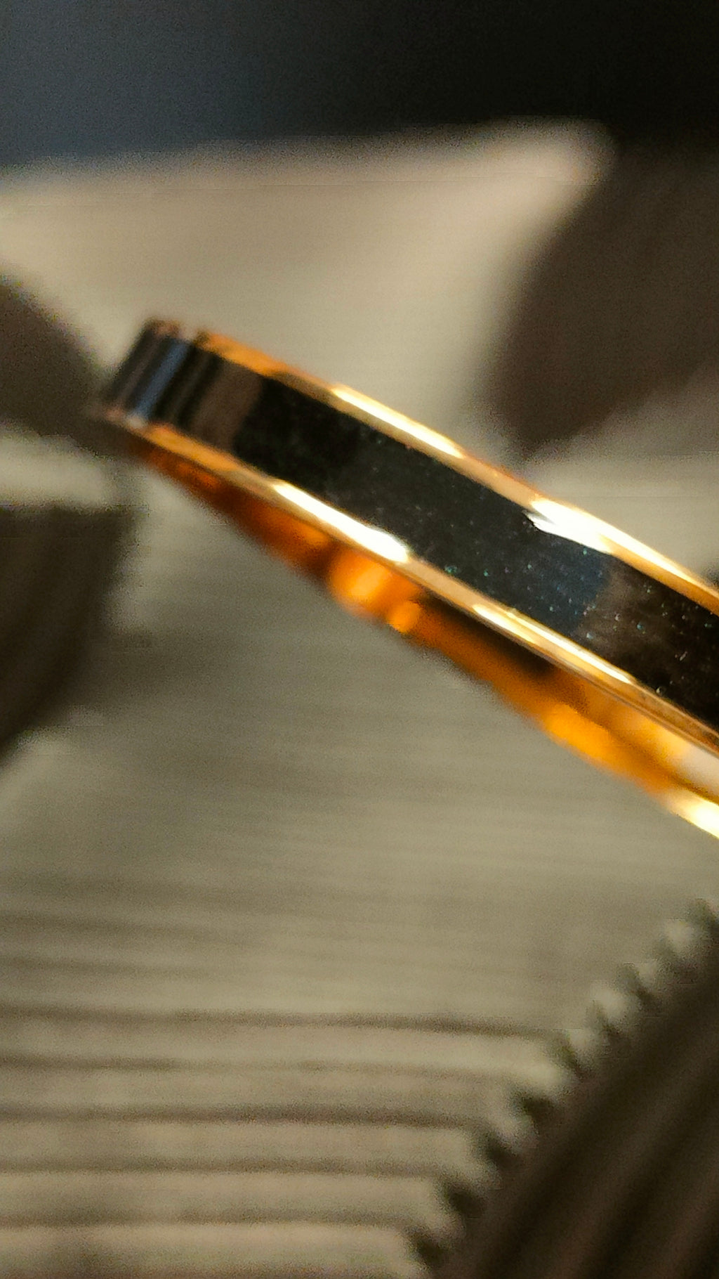 Armband Inlay Black - Goud kleurig