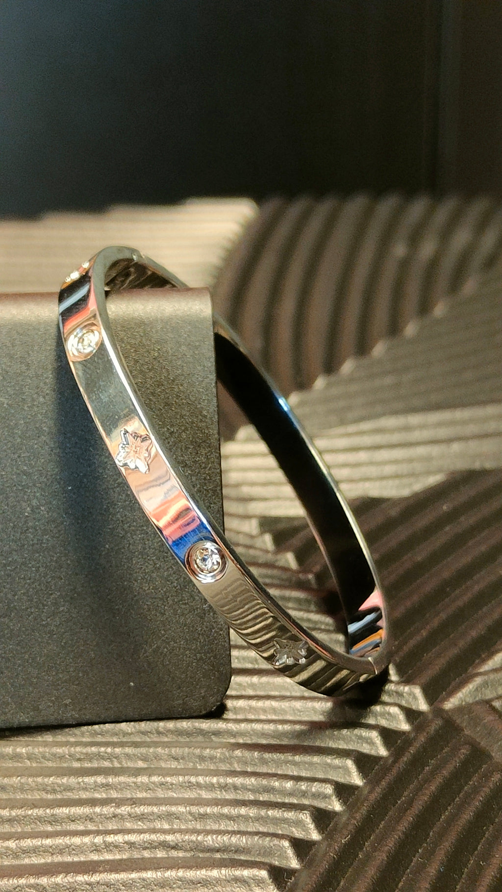 Armband Stars & Diamond look - zilver kleurig
