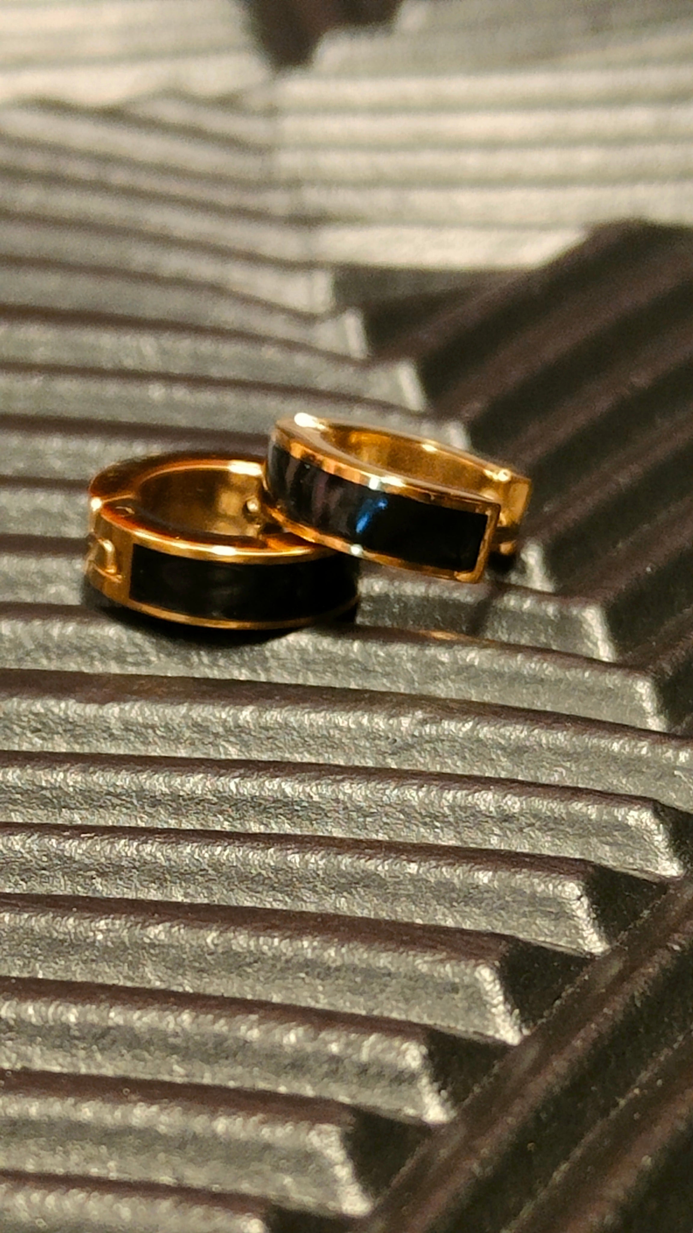 Oorbellen Inlay Black