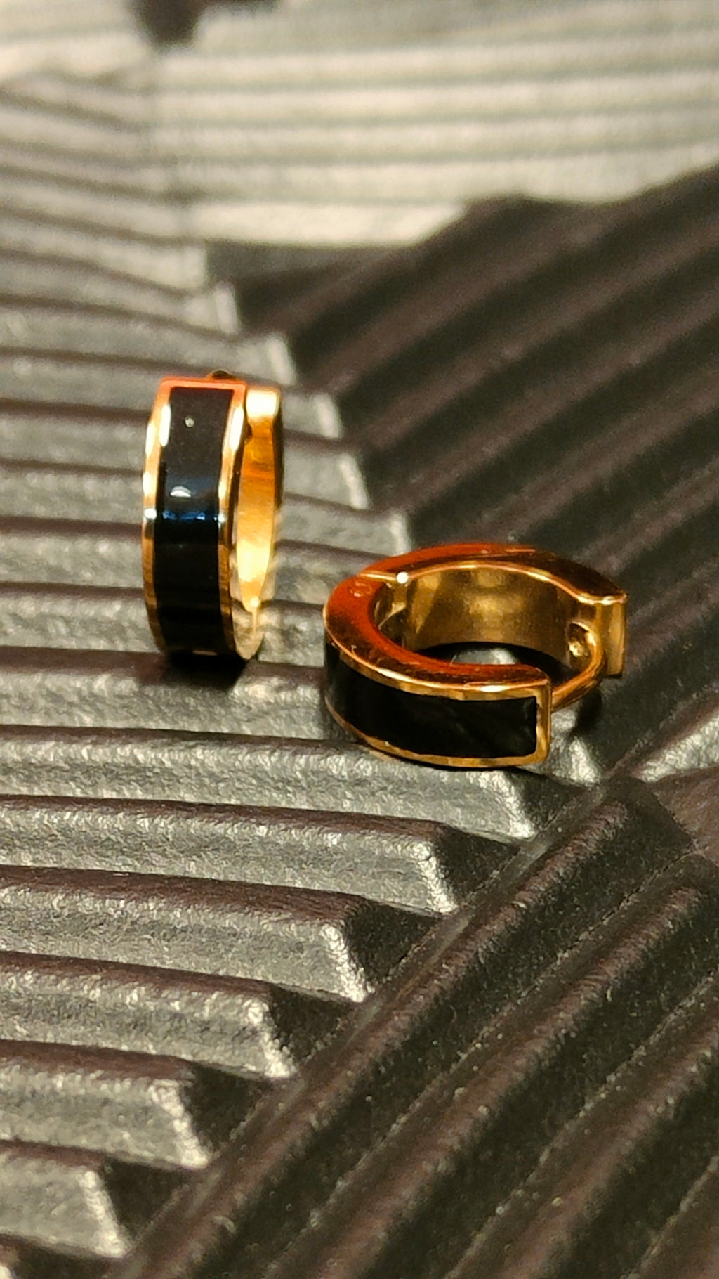 Oorbellen Inlay Black