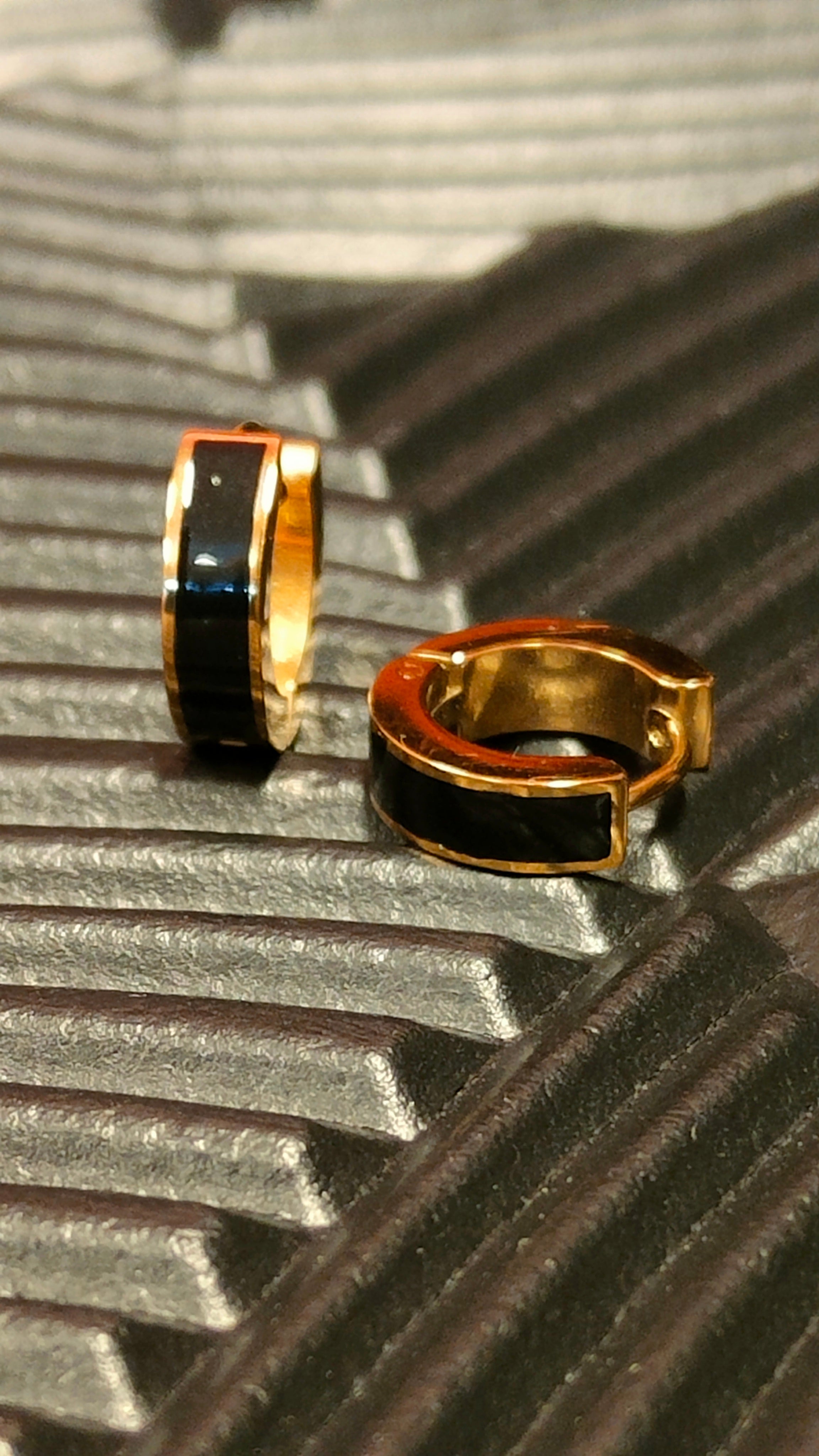 Oorbellen Inlay Black