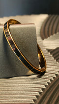 Armband Inlay Black - Goud kleurig