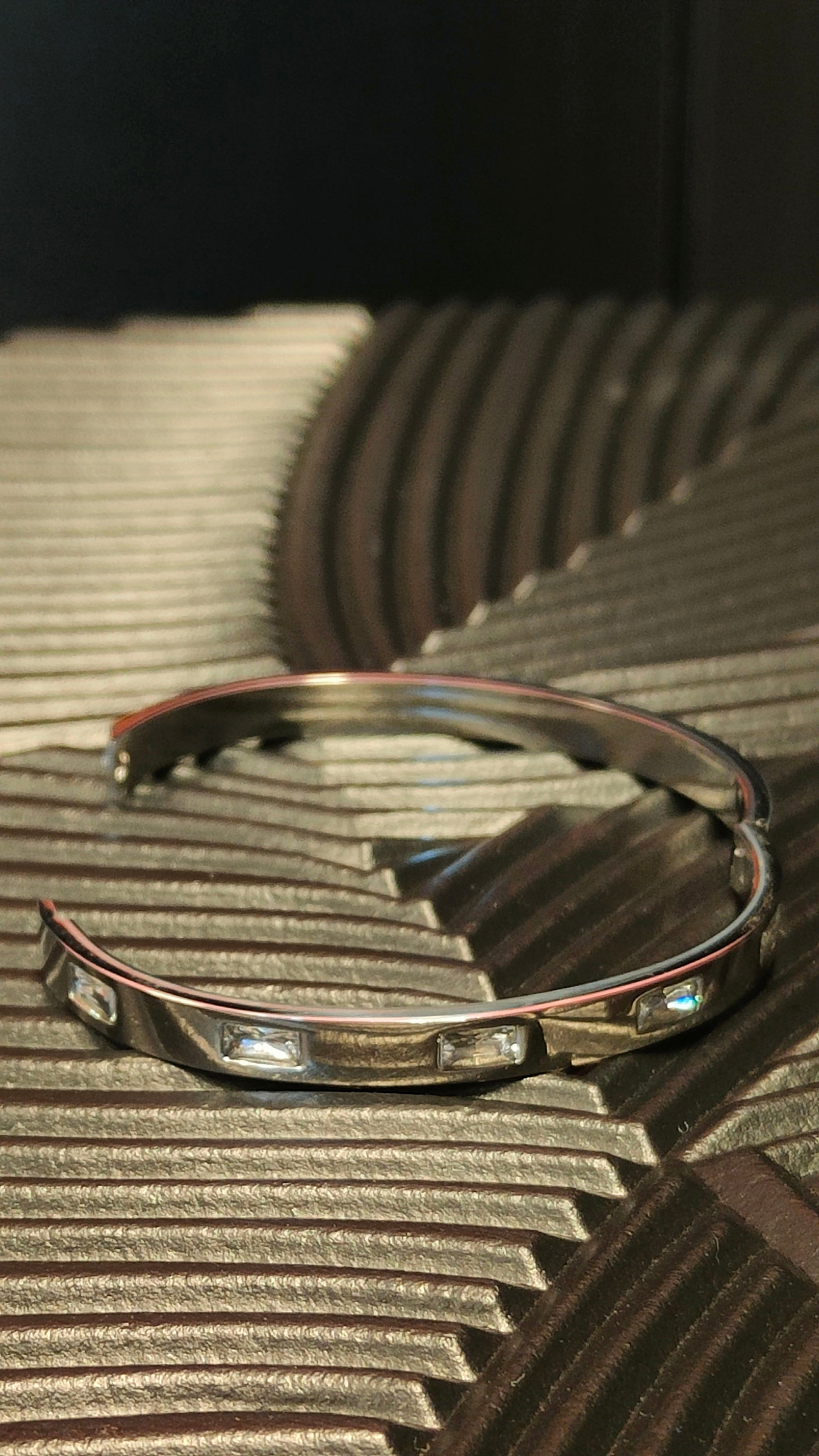 Armband Square Diamond look - zilver kleurig
