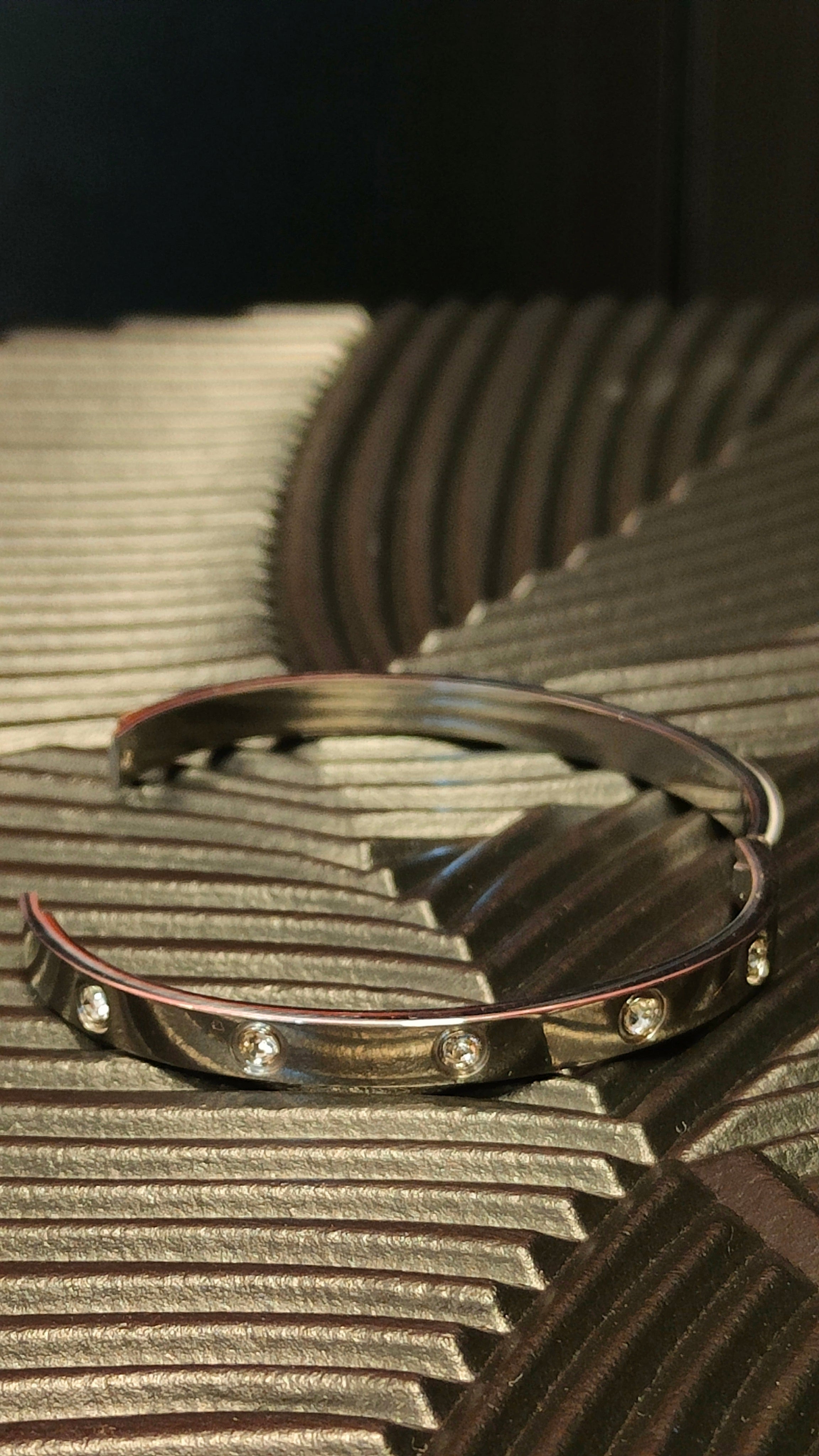 Armband Seperate Diamond look - zilver kleurig