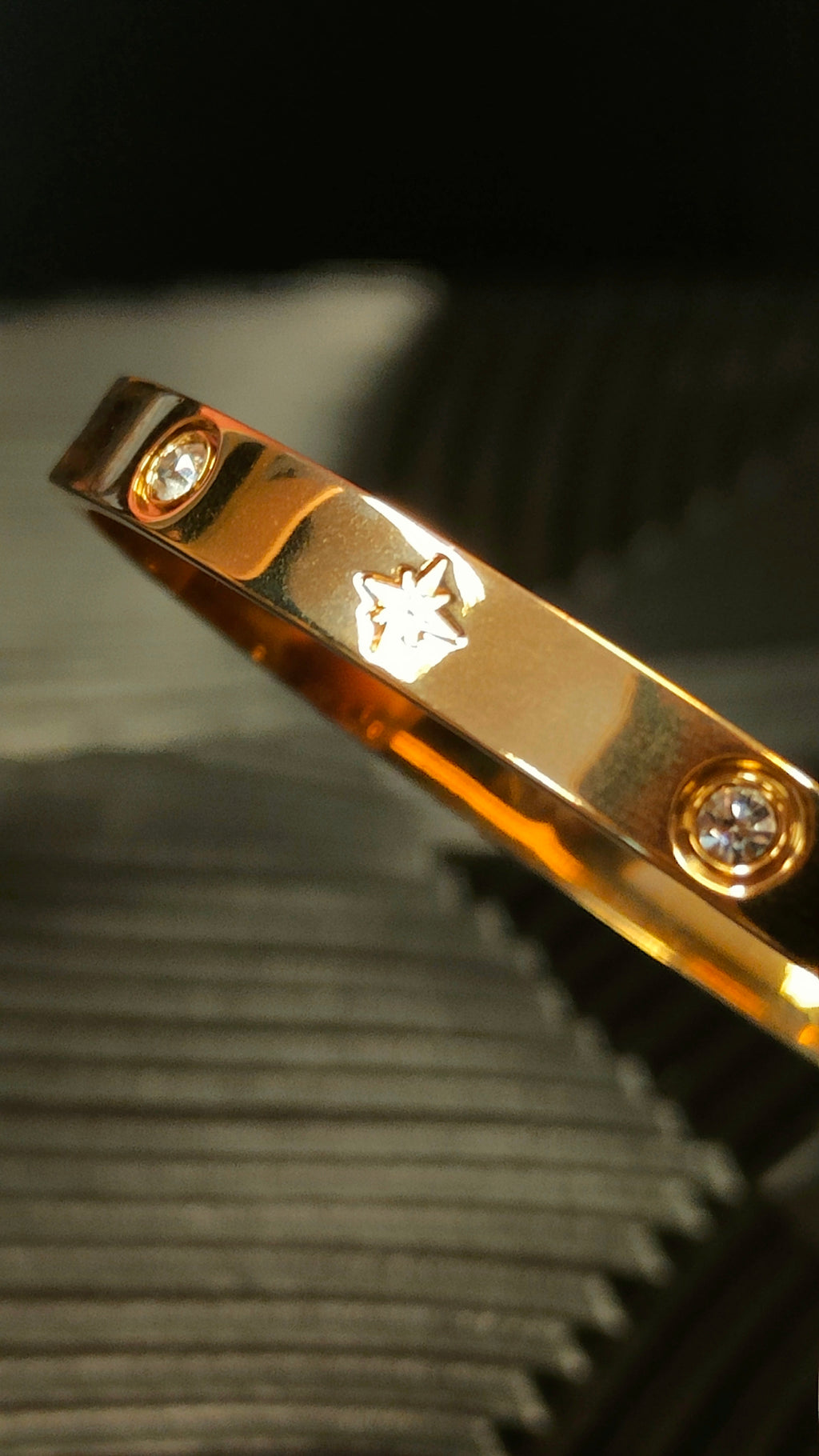 Armband Stars & Diamond look - Goud kleurig