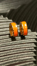 Oorbellen Inlay Orange