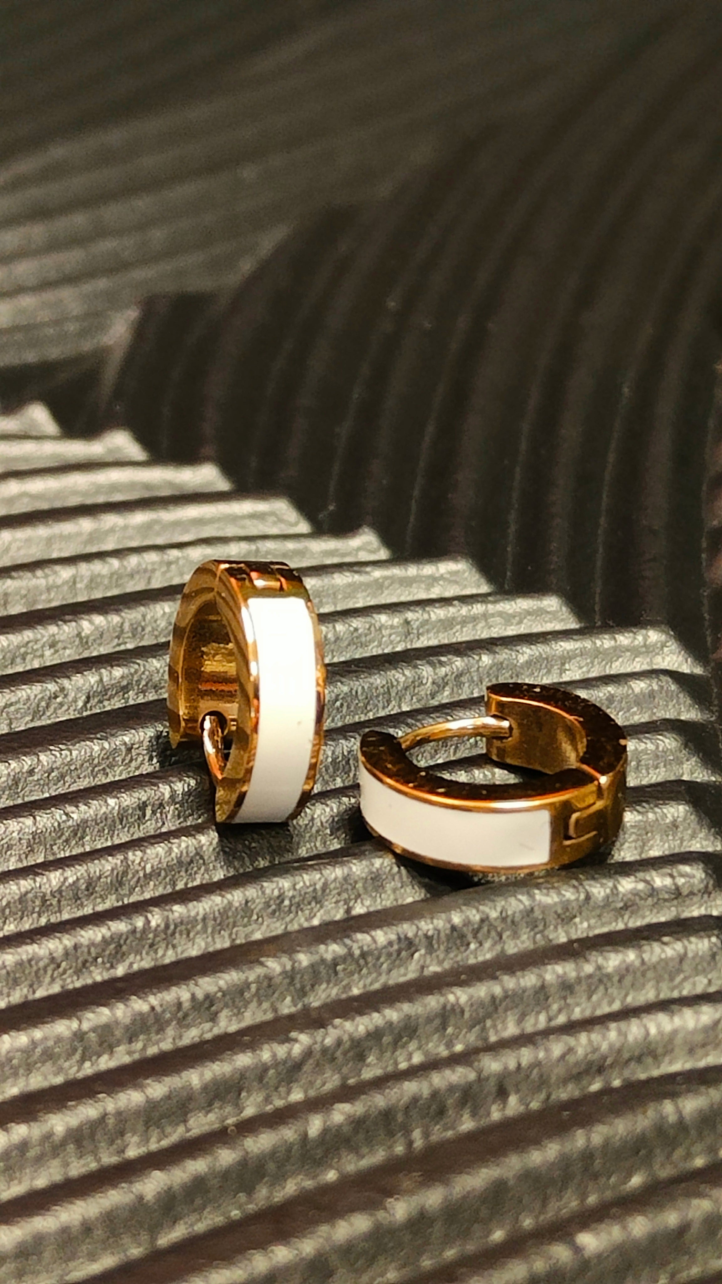 Oorbellen Inlay White