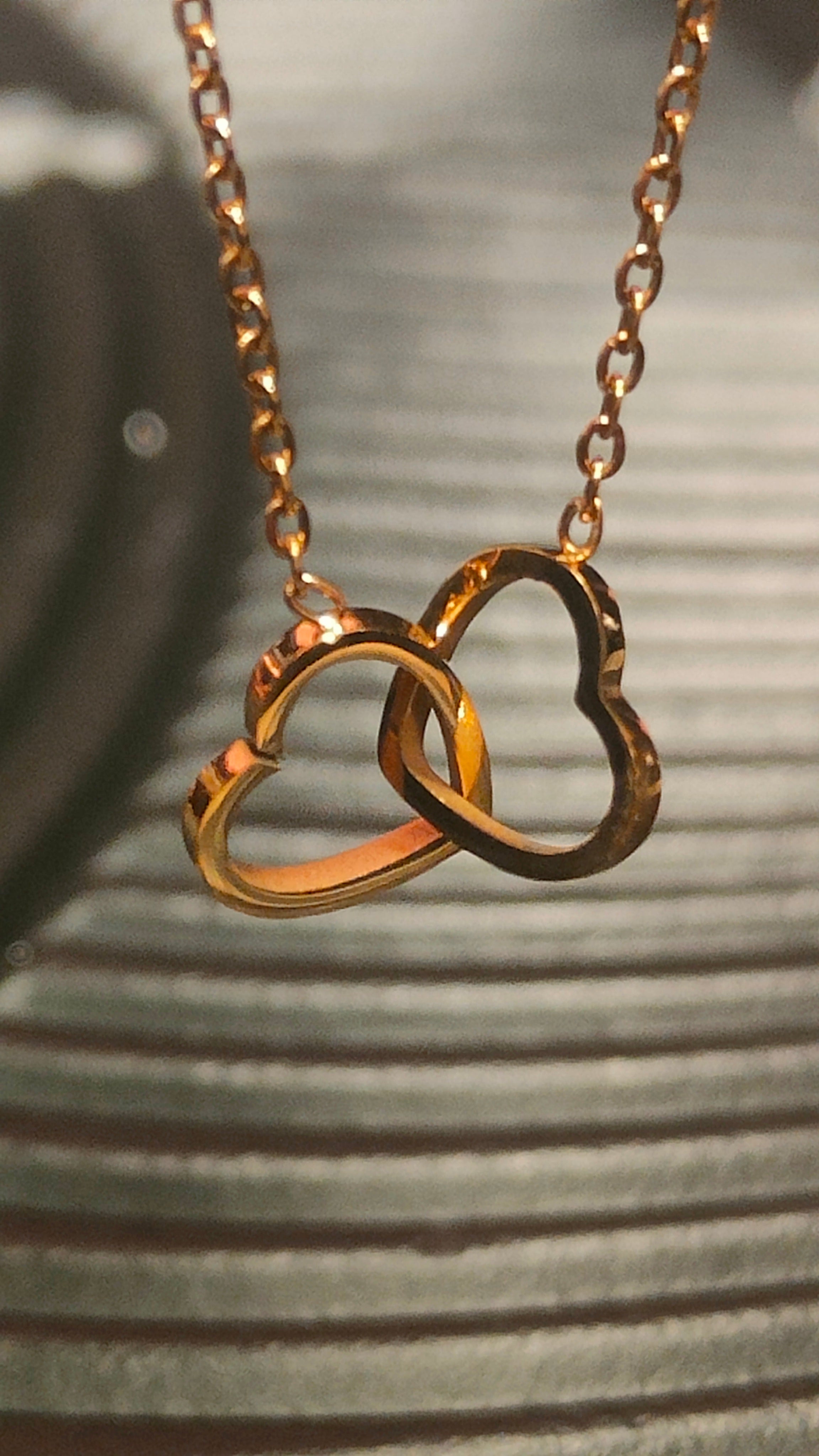 Ketting Hearts - Goud kleurig