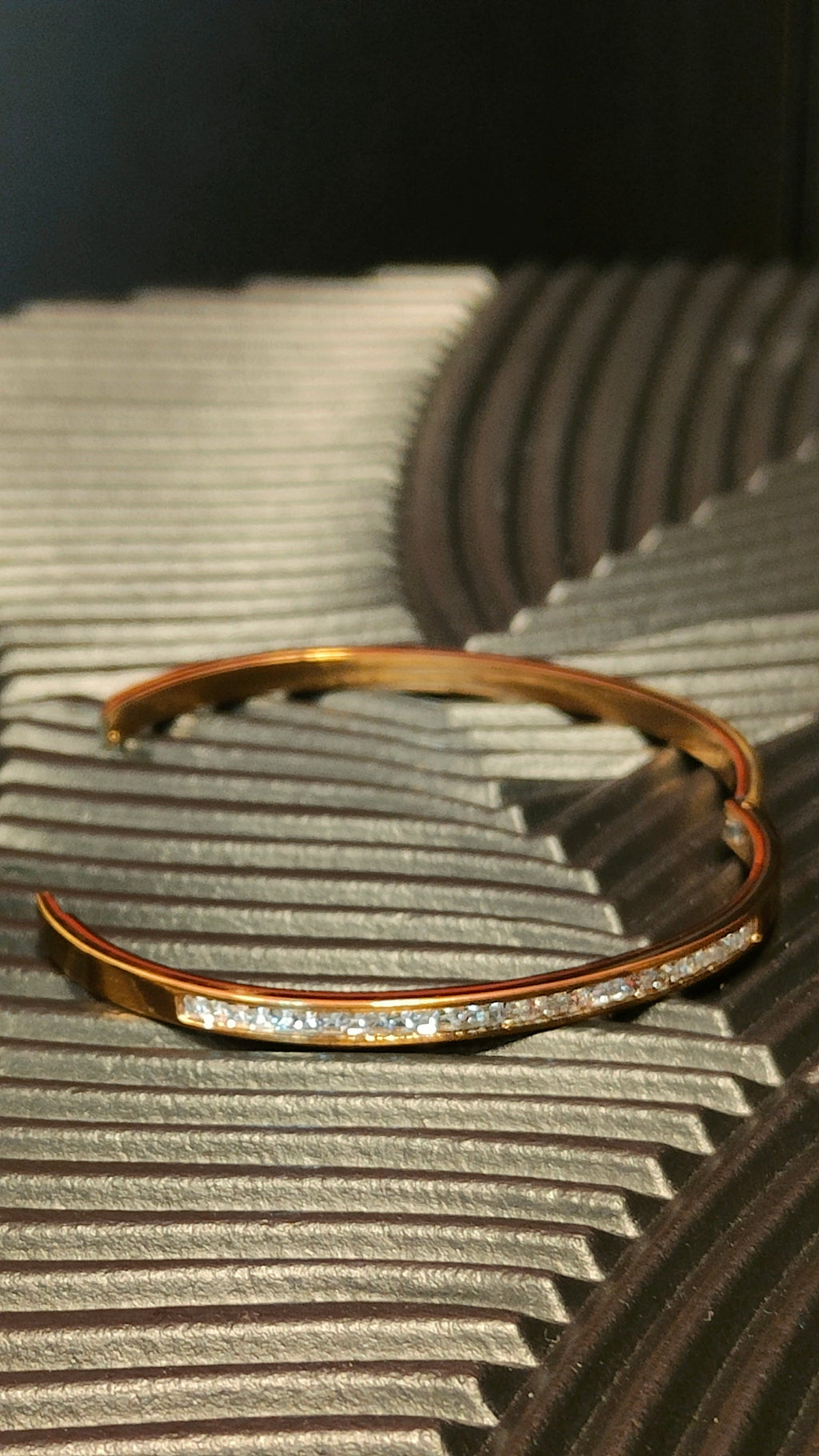 Armband Diamond look inlay - Goud kleurig