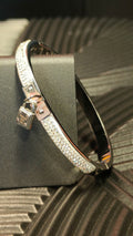 Armband Lock - Diamond look - zilver kleurig