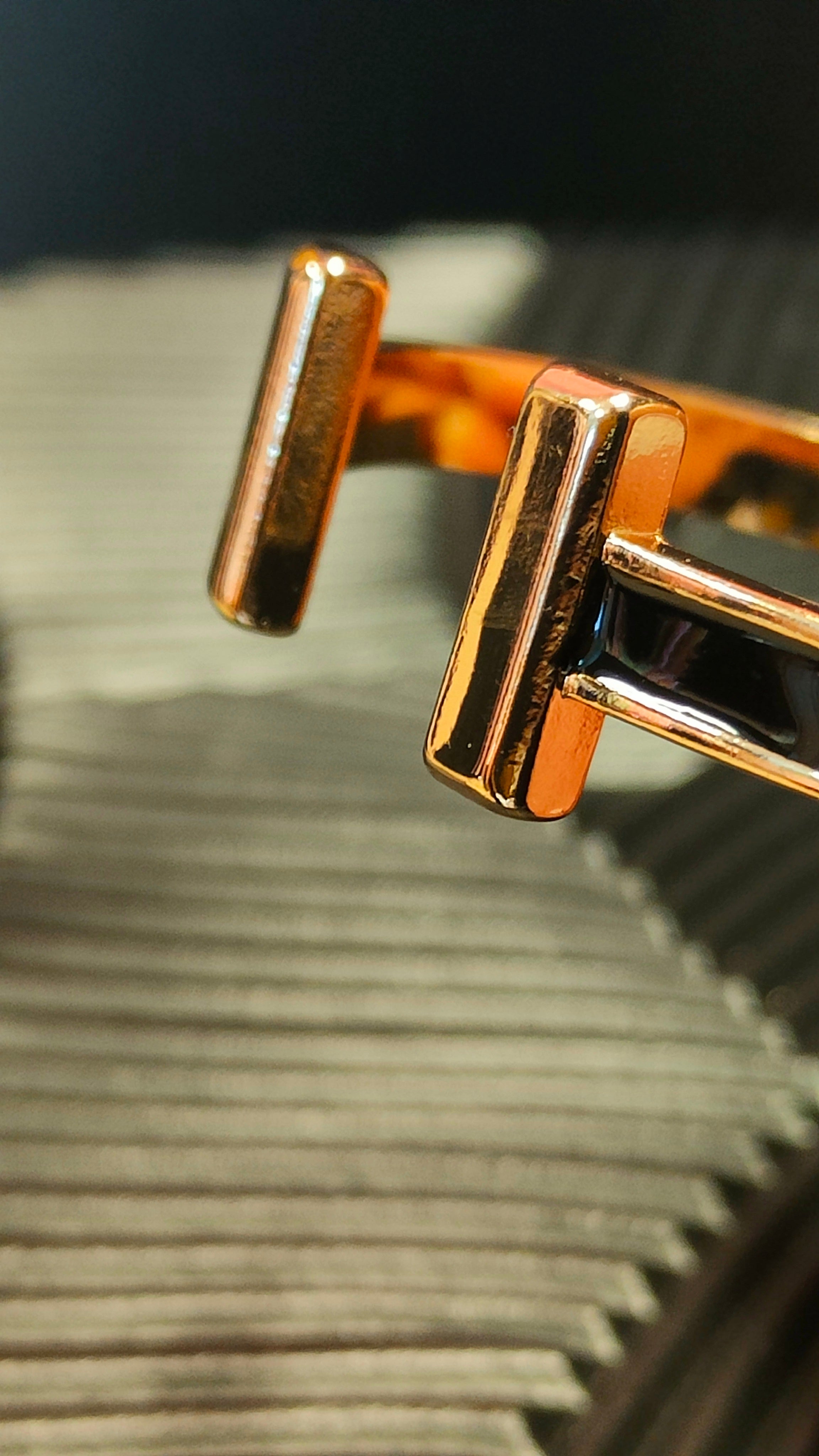 Armband Goldbar - Inlay Black - Goud kleurig